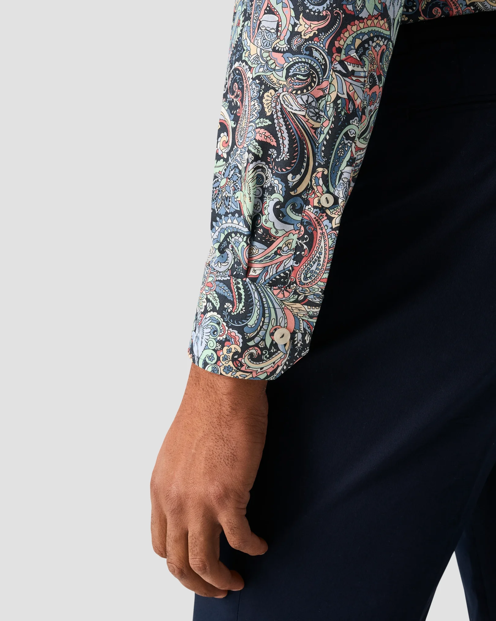 Eton - multi paisley signature twill shirt