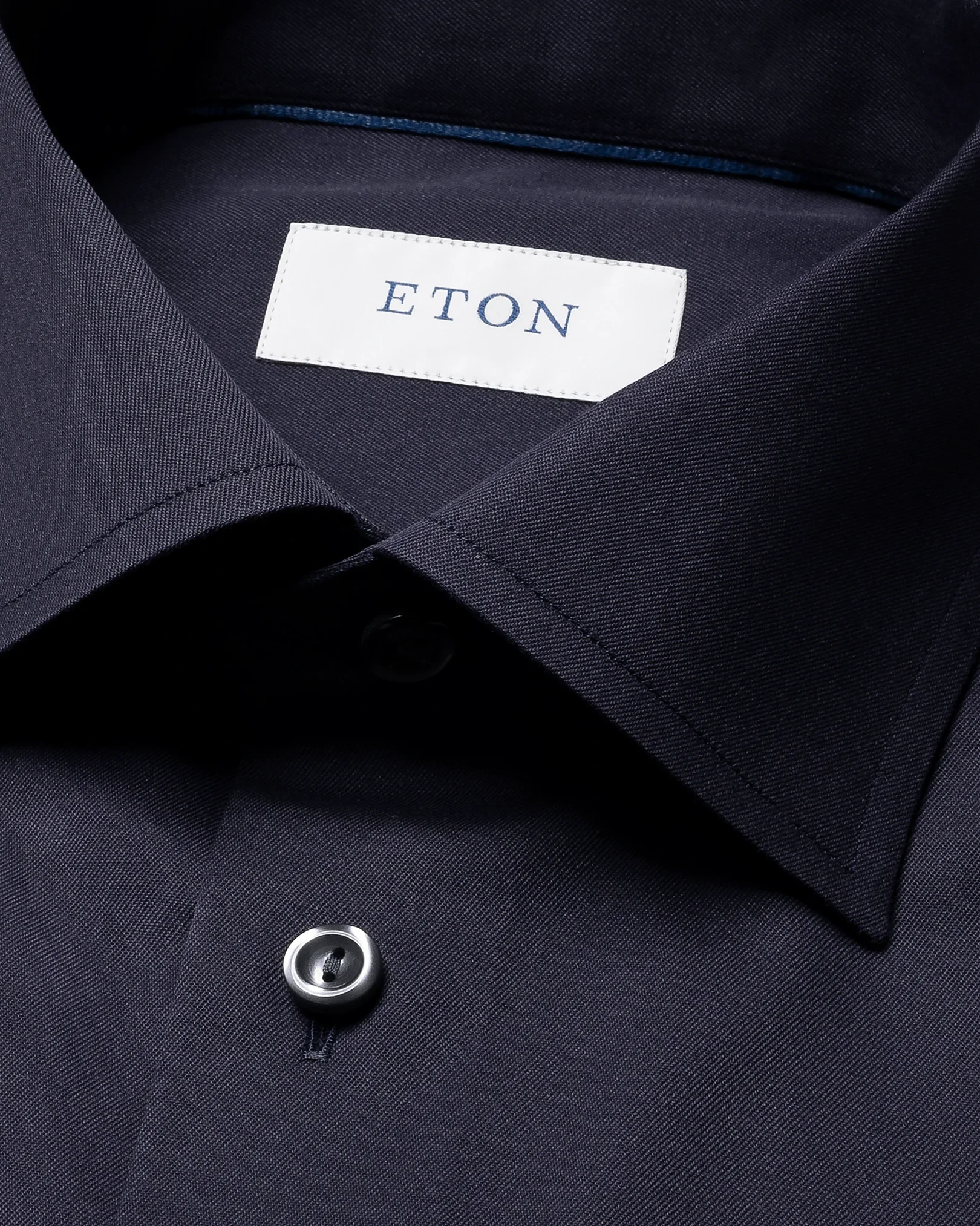 Eton - navy shirt signature twill
