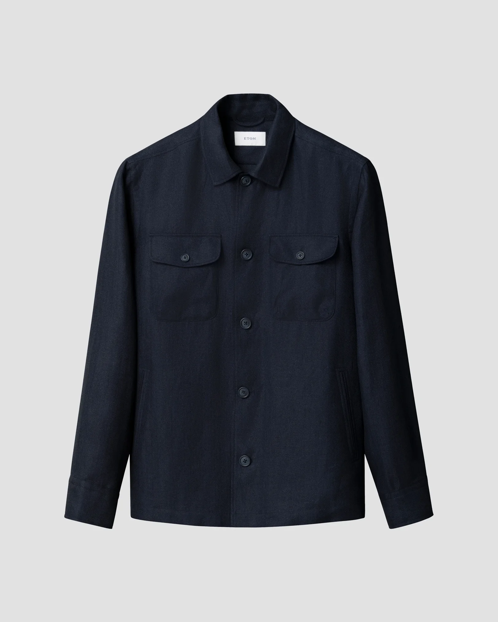Eton - four pocket linen lyocell shirt jacket