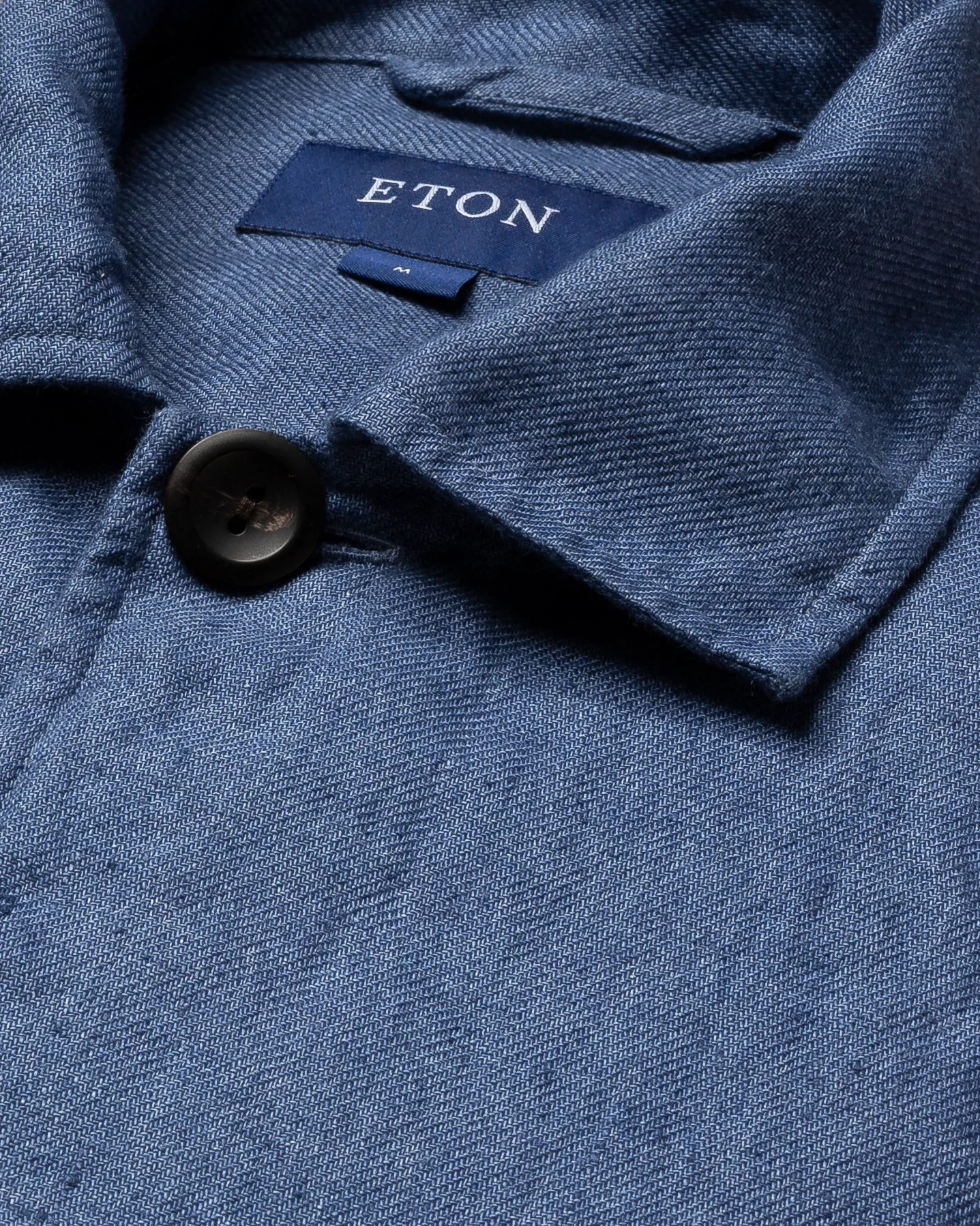 Eton - blue linen overshirt