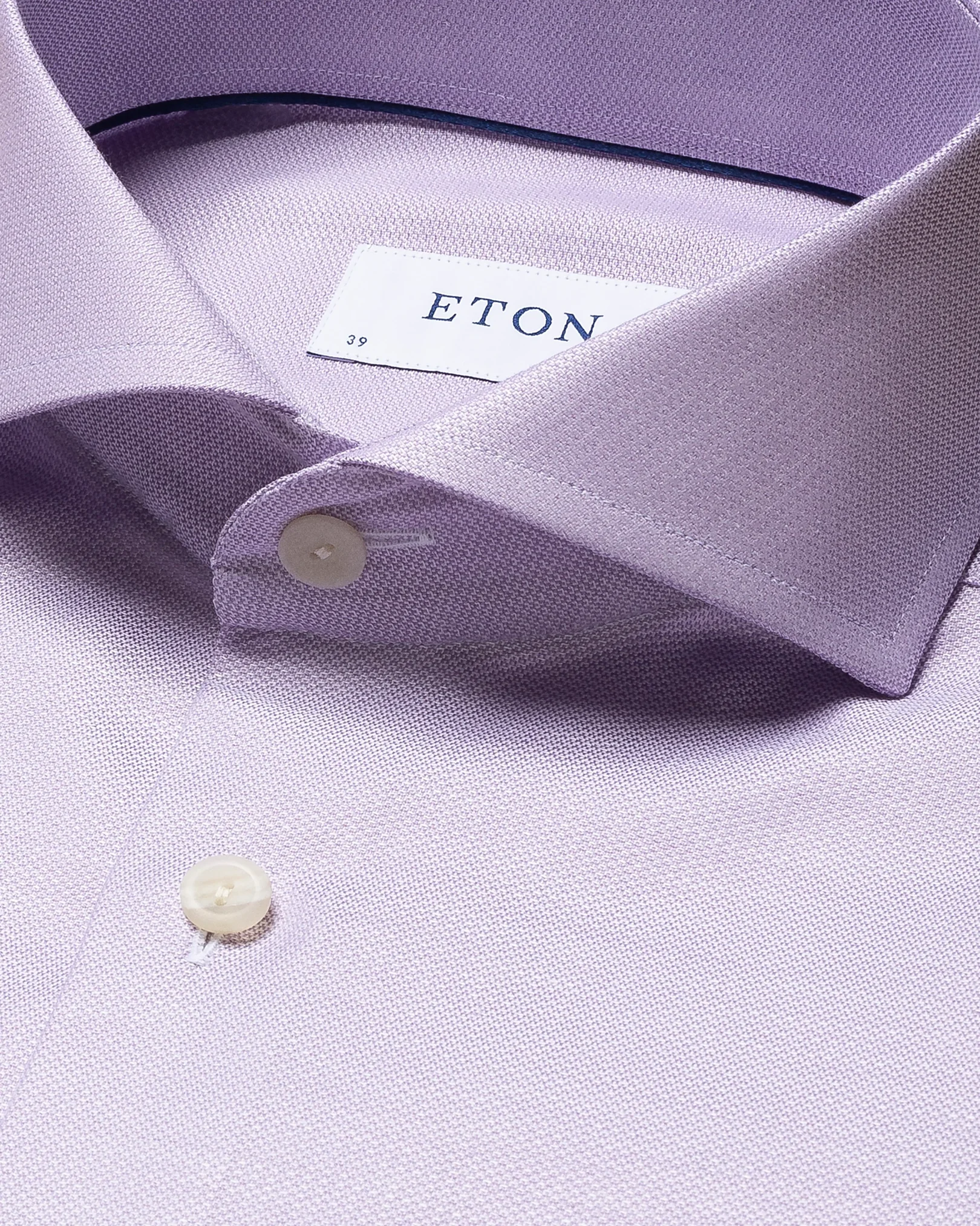 Eton - light purple cotton lyocell stretch