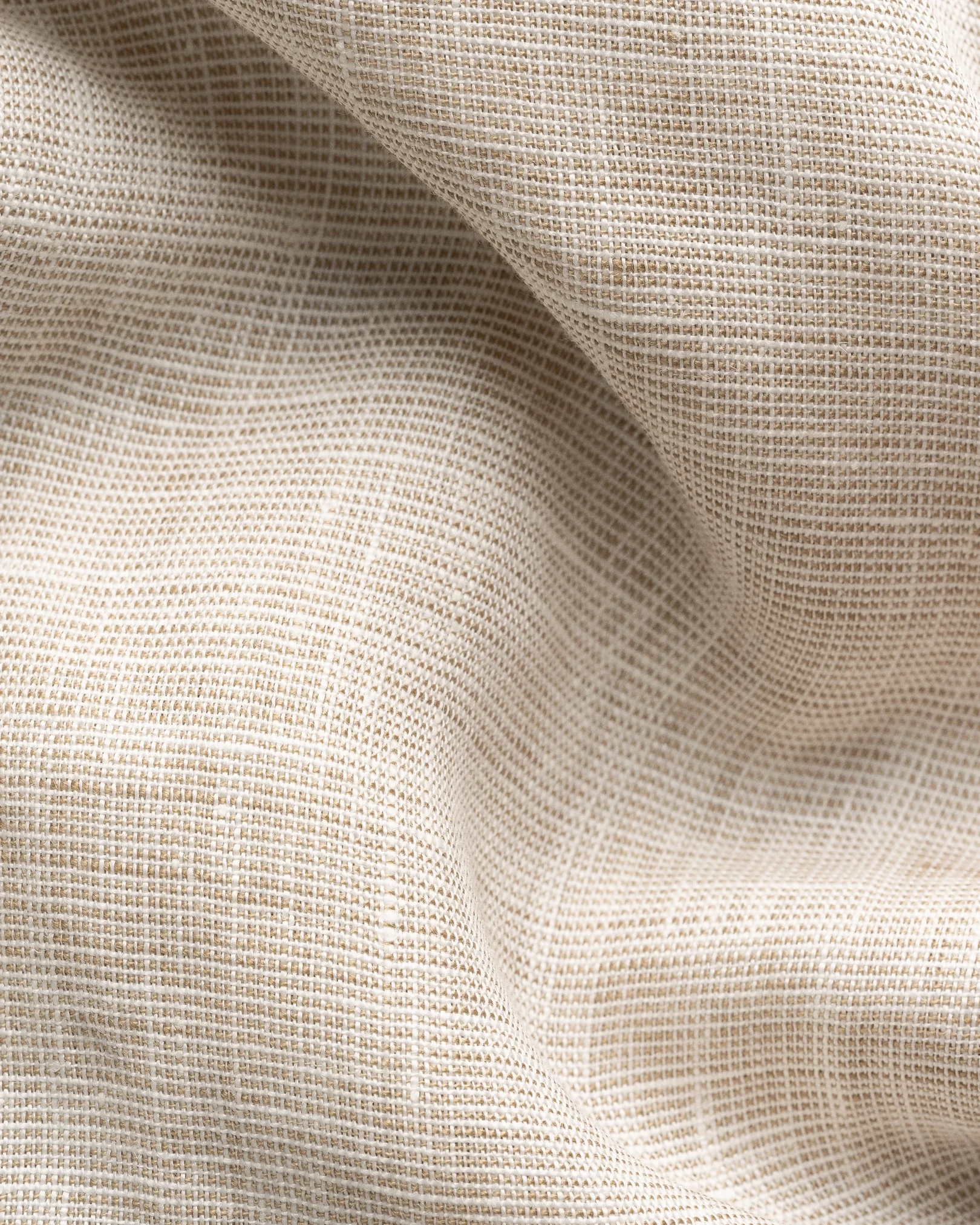 Eton - beige solid linen shirt 261