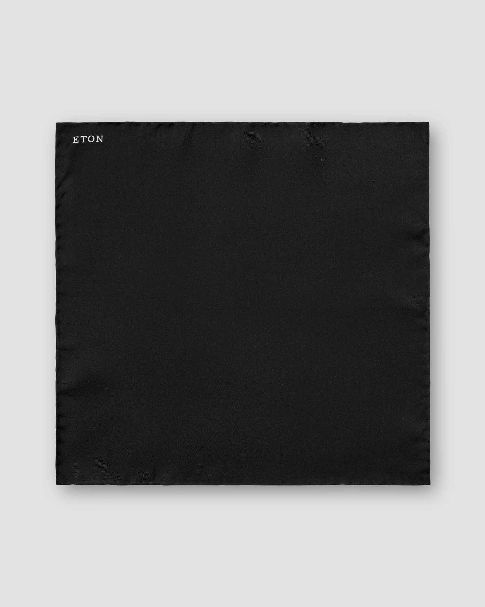 Eton - black silk pocket square
