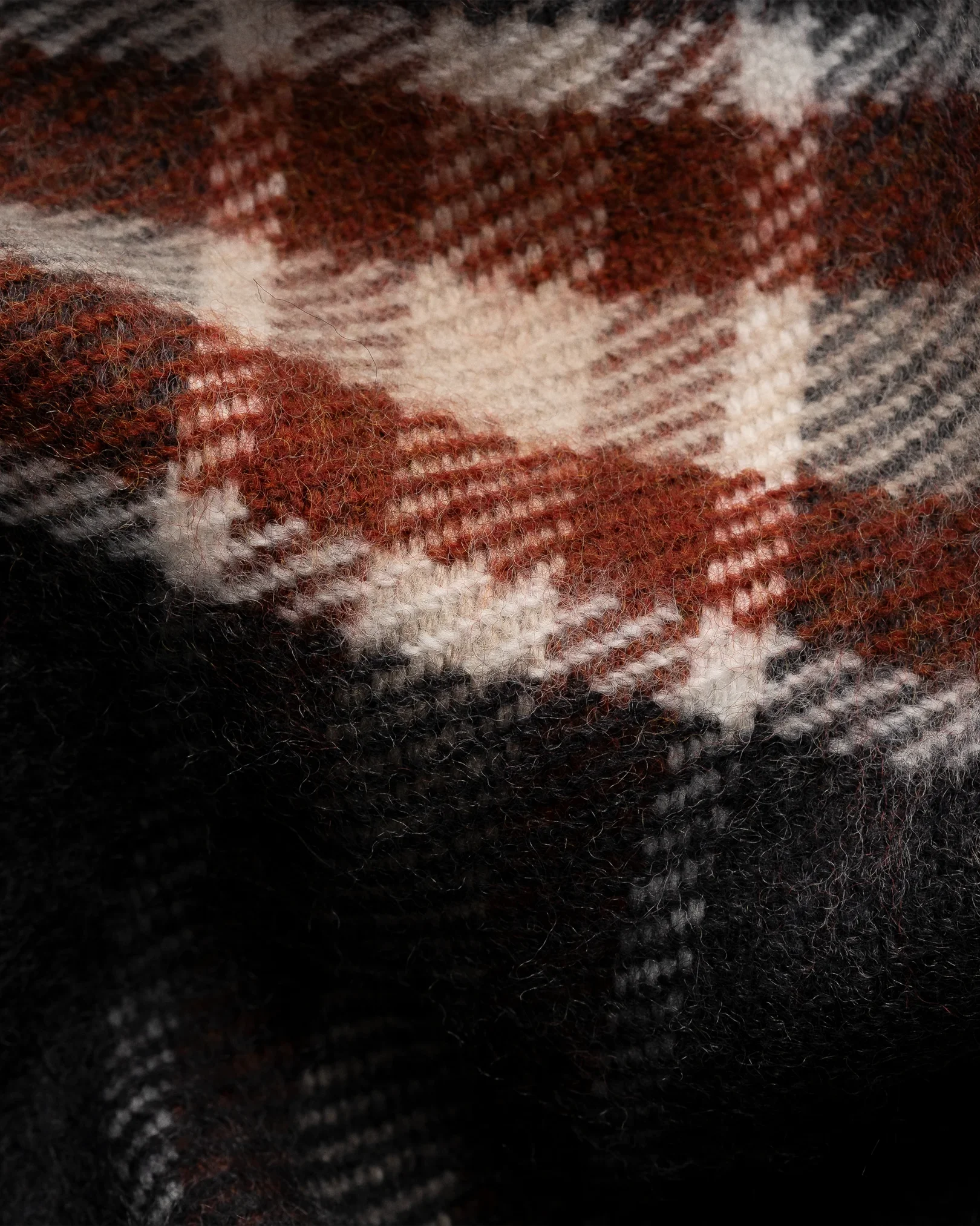 Eton - plaid merino wool scarf