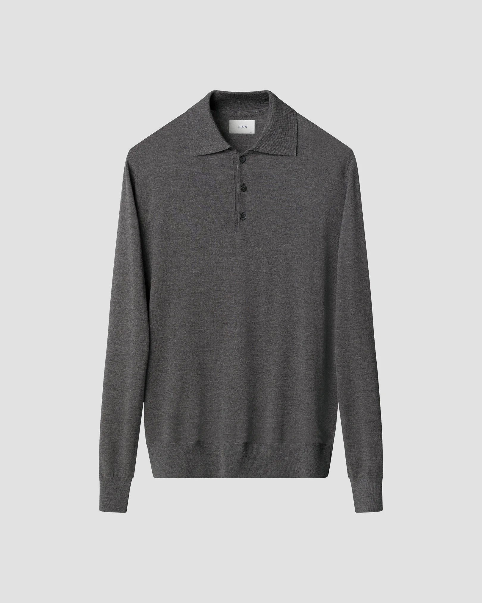 Eton - Fine Knit Polo Sweater