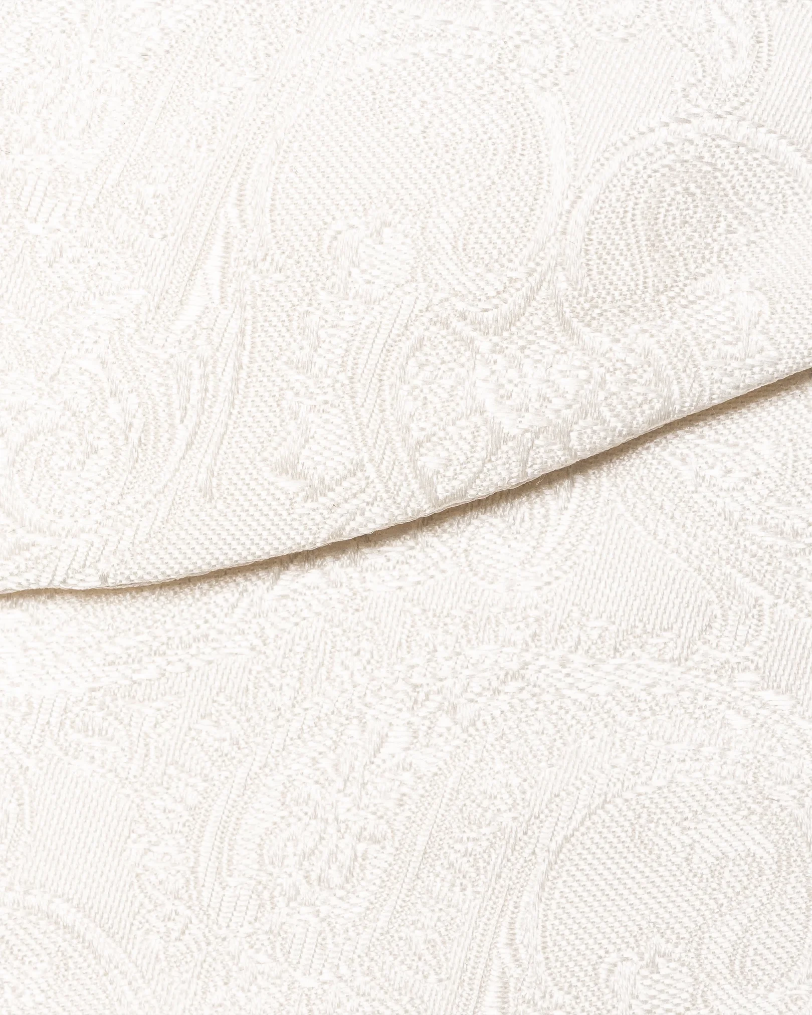 Eton - white paisley woven bow tie