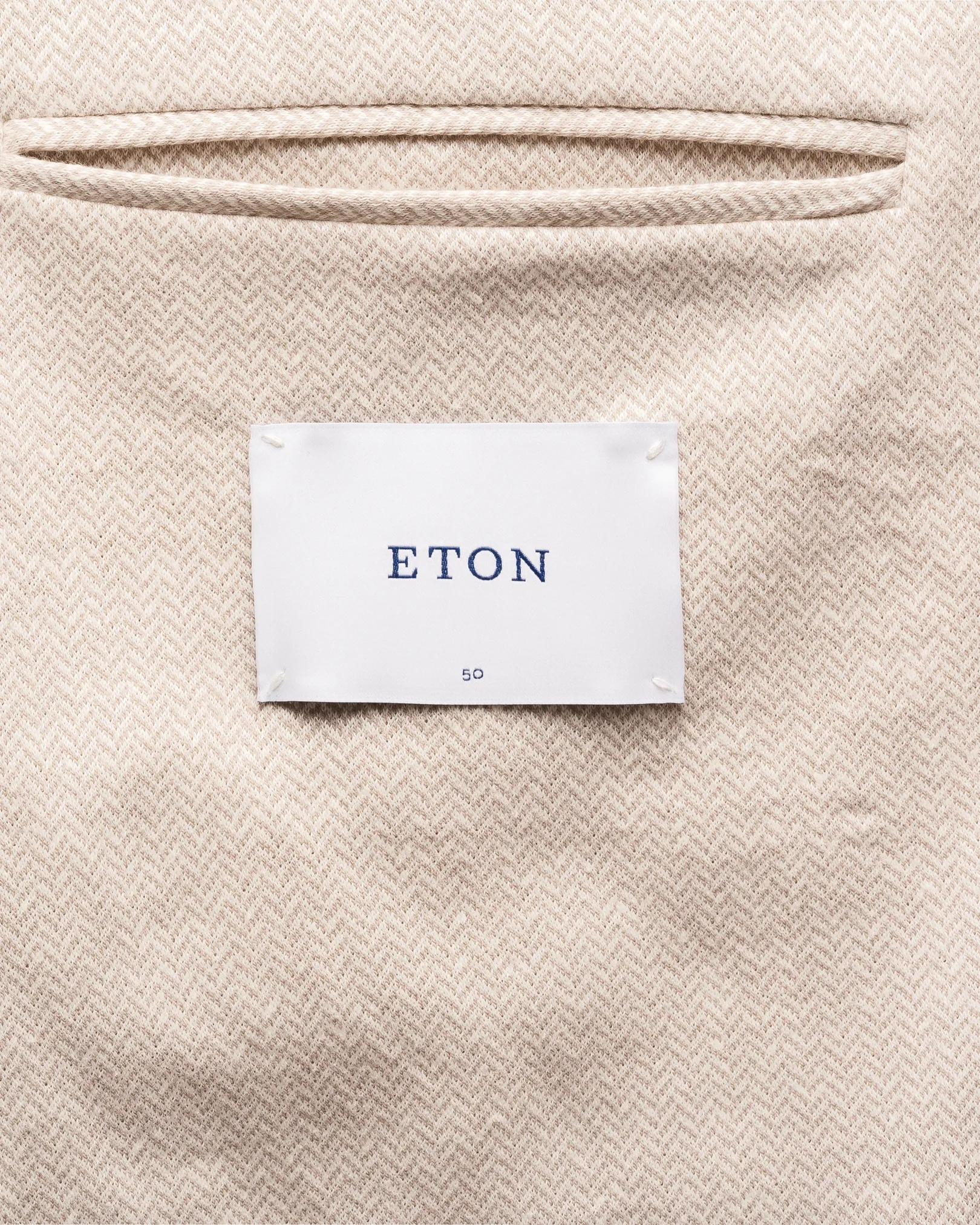 Eton - herringbone linen jersey soft jacket
