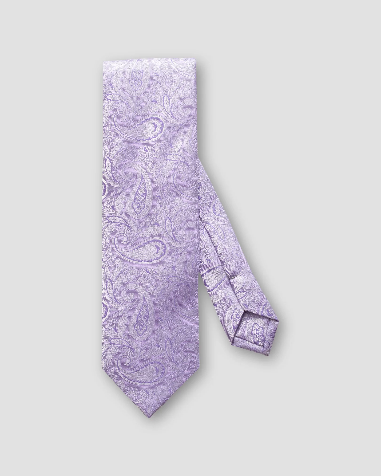 Eton - purple lustrous paisley tie