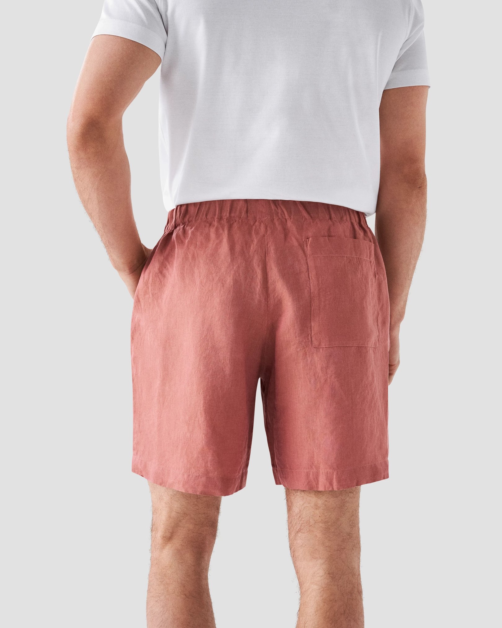 Eton - red linnen shorts