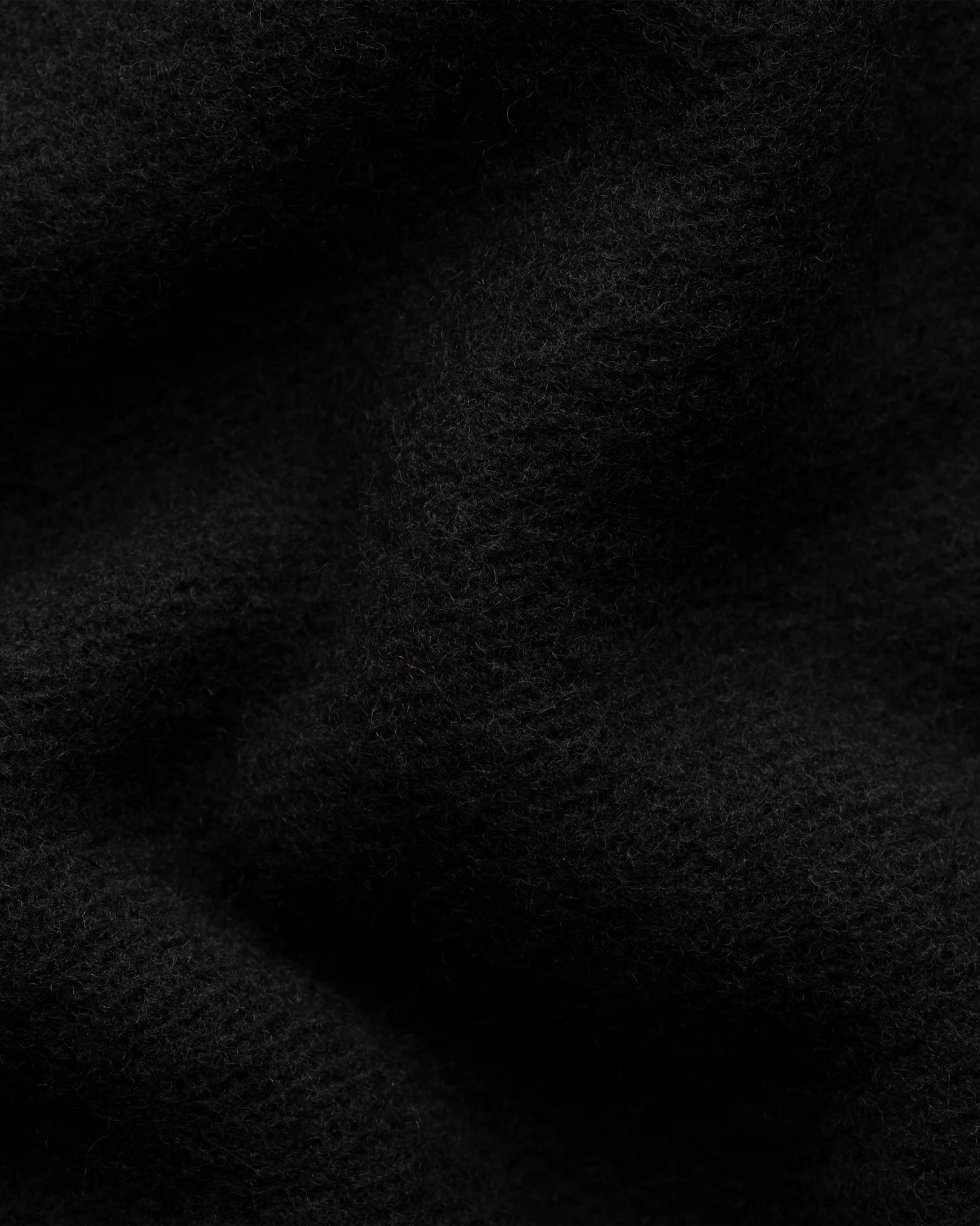 Eton - black cashmere wool woven scarf