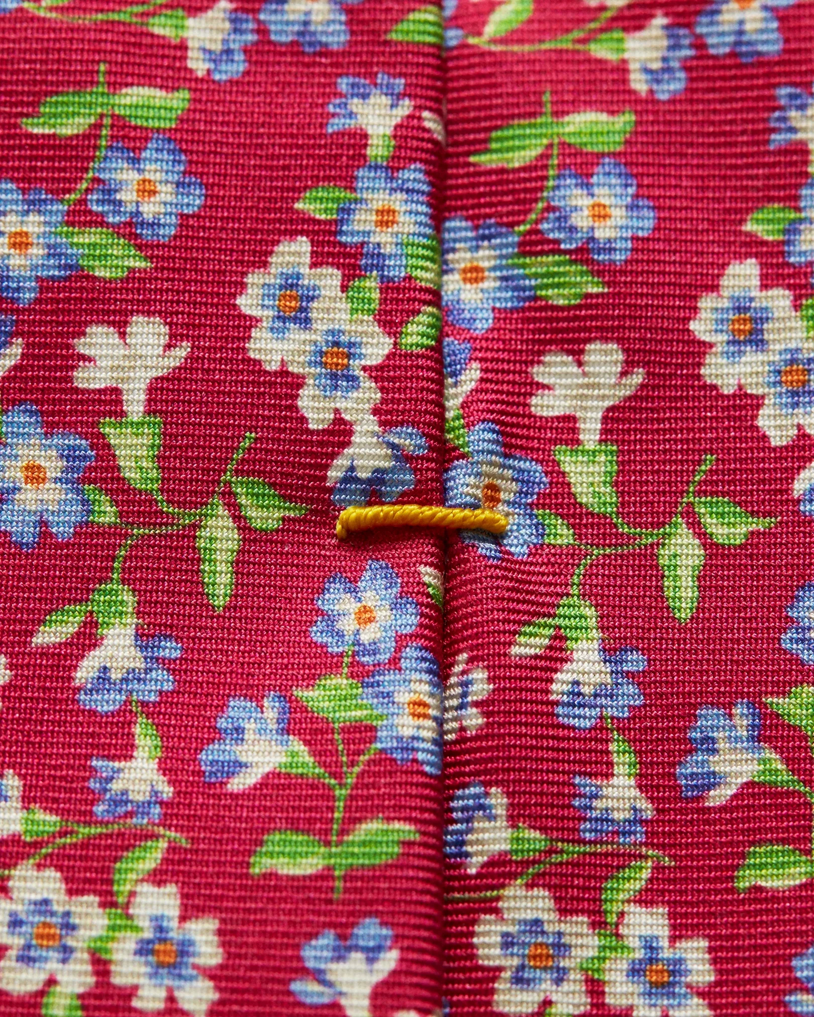Eton - red flower silk tie