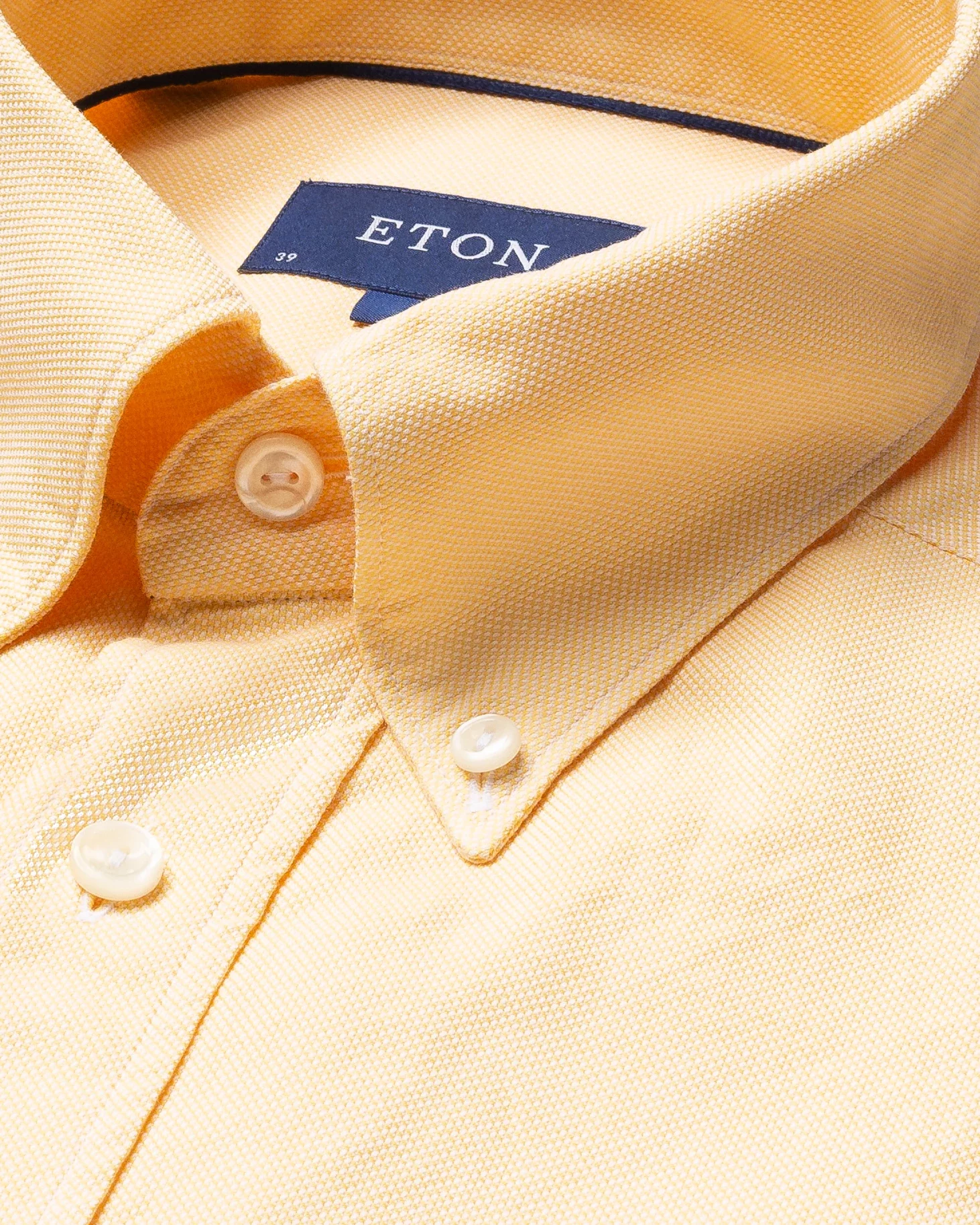 Eton - yellow oxford shirt soft