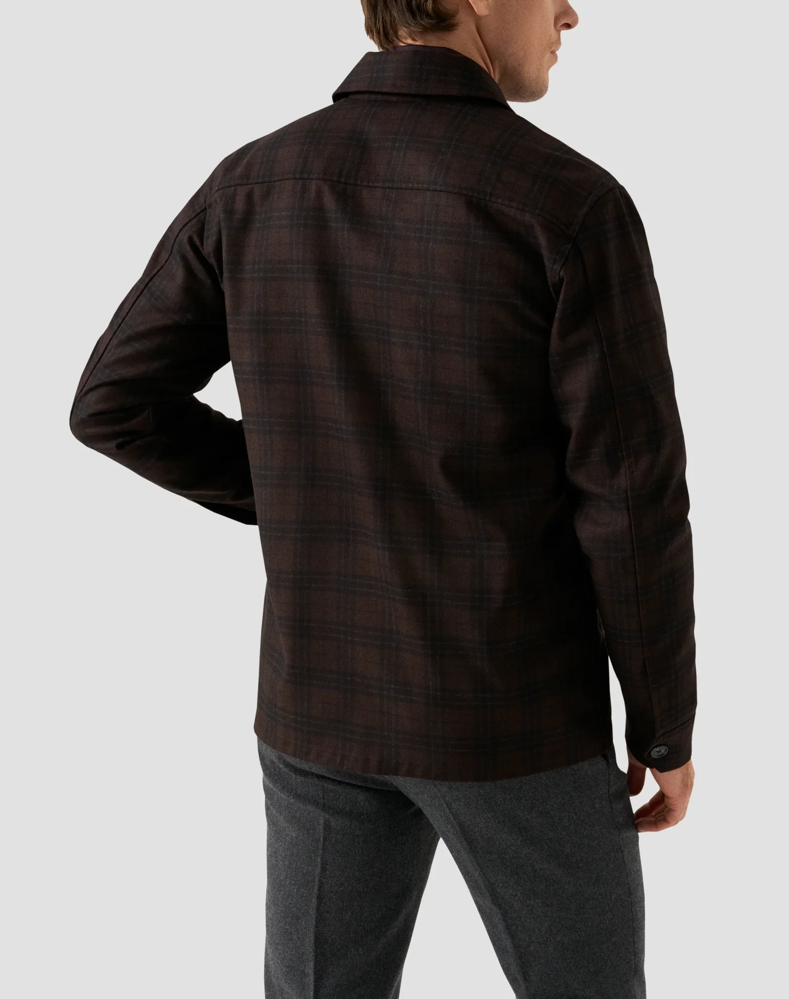 Eton - dark brown overshirt