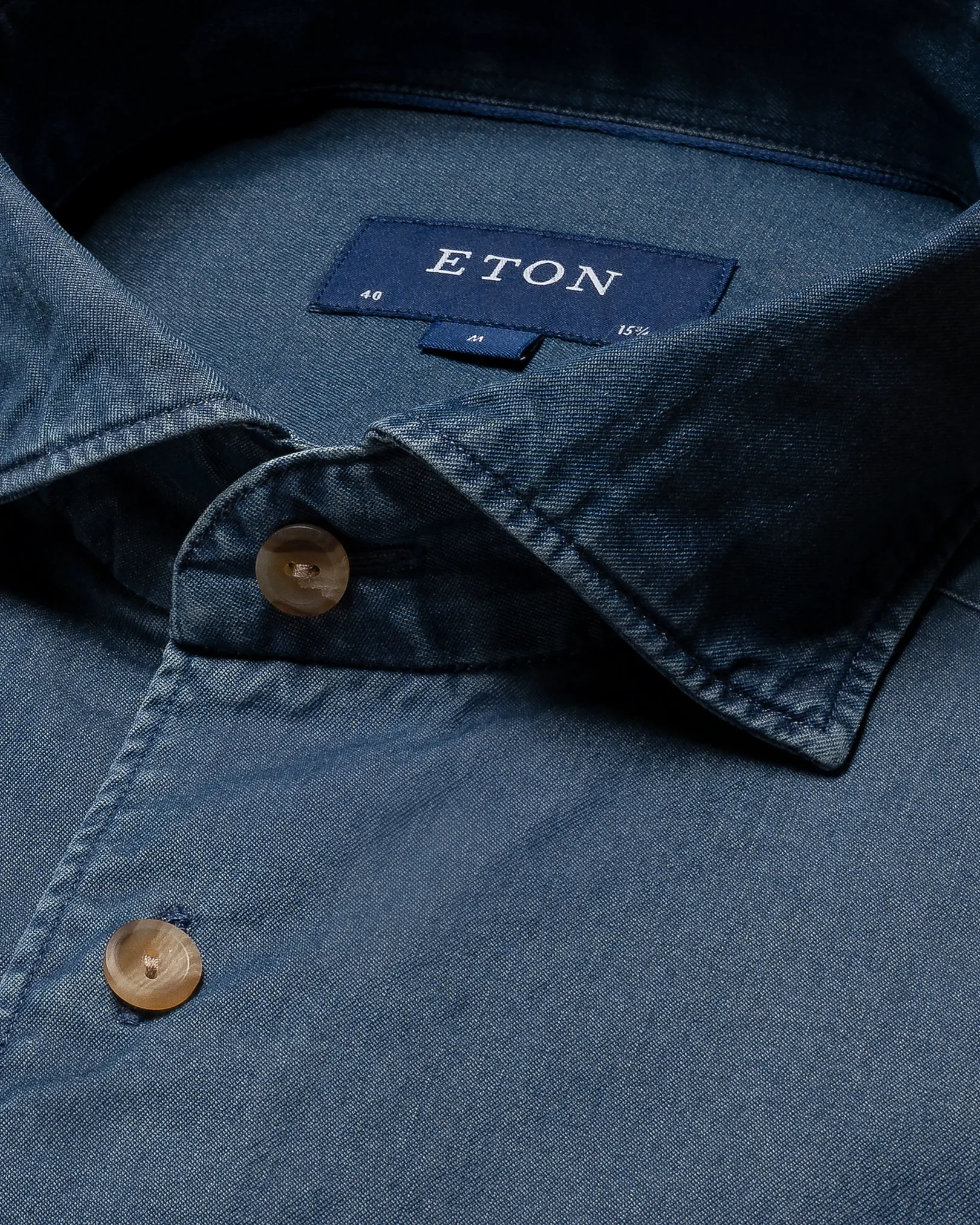 Dark blue Indigo Shirt - Eton