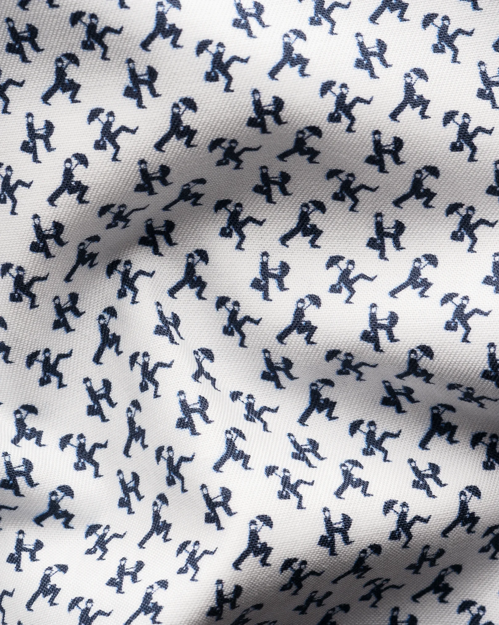 Eton - umbrella micro print shirt