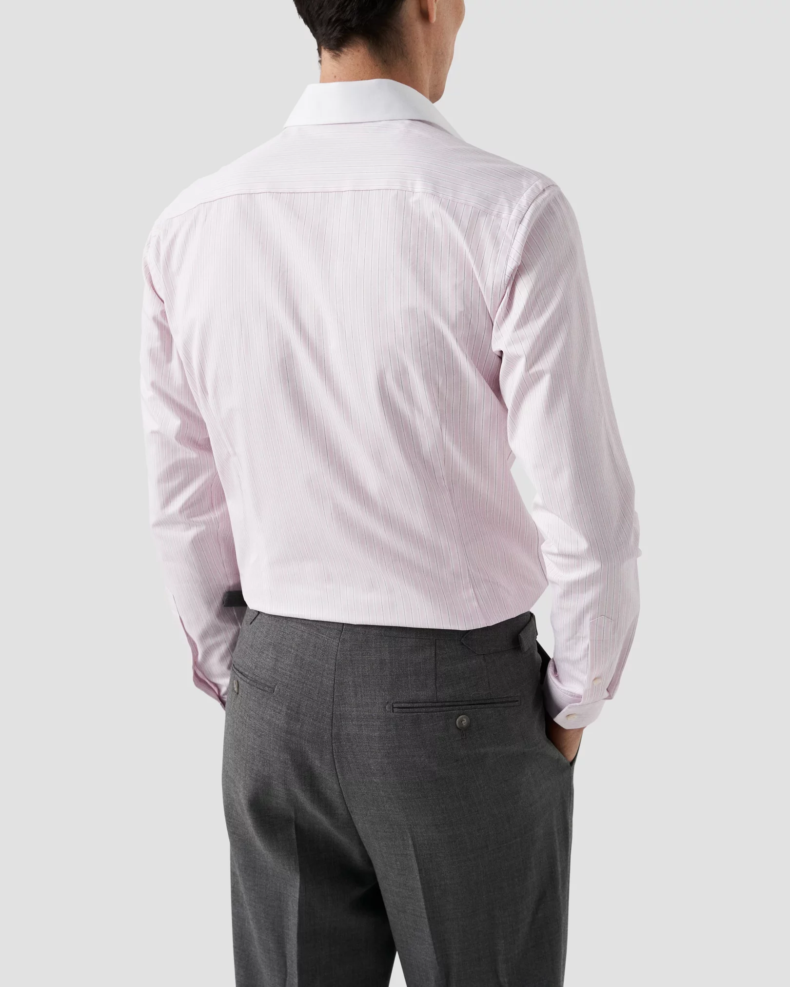 Eton - subtle striped twill shirt