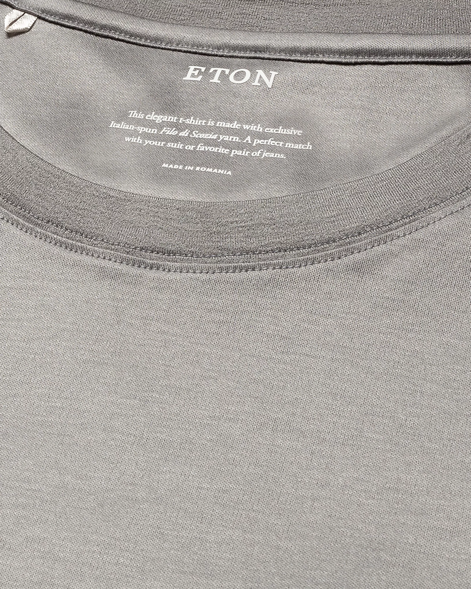 Eton - light grey jersey t shirt long sleeve