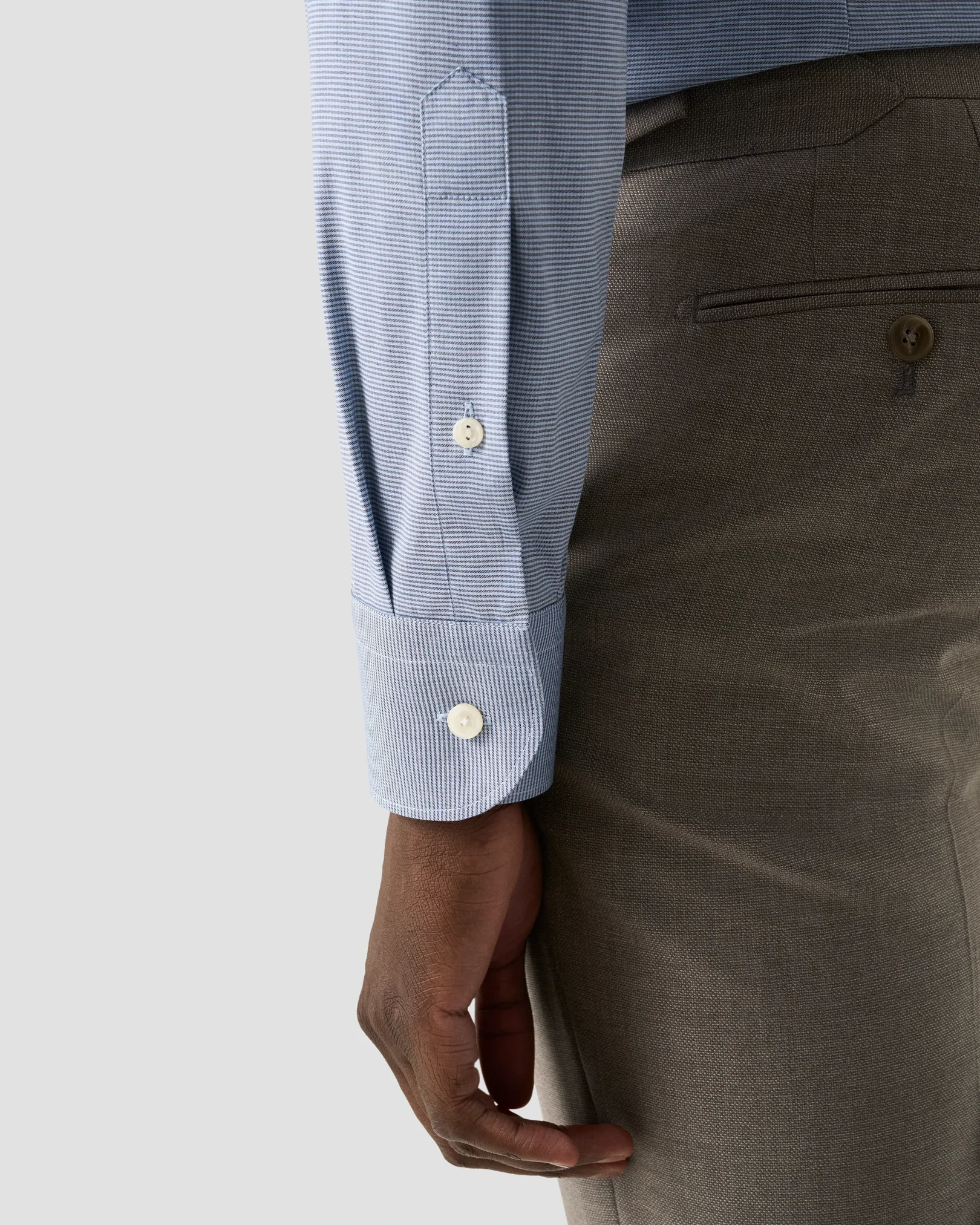Eton - micro check twill shirt 256