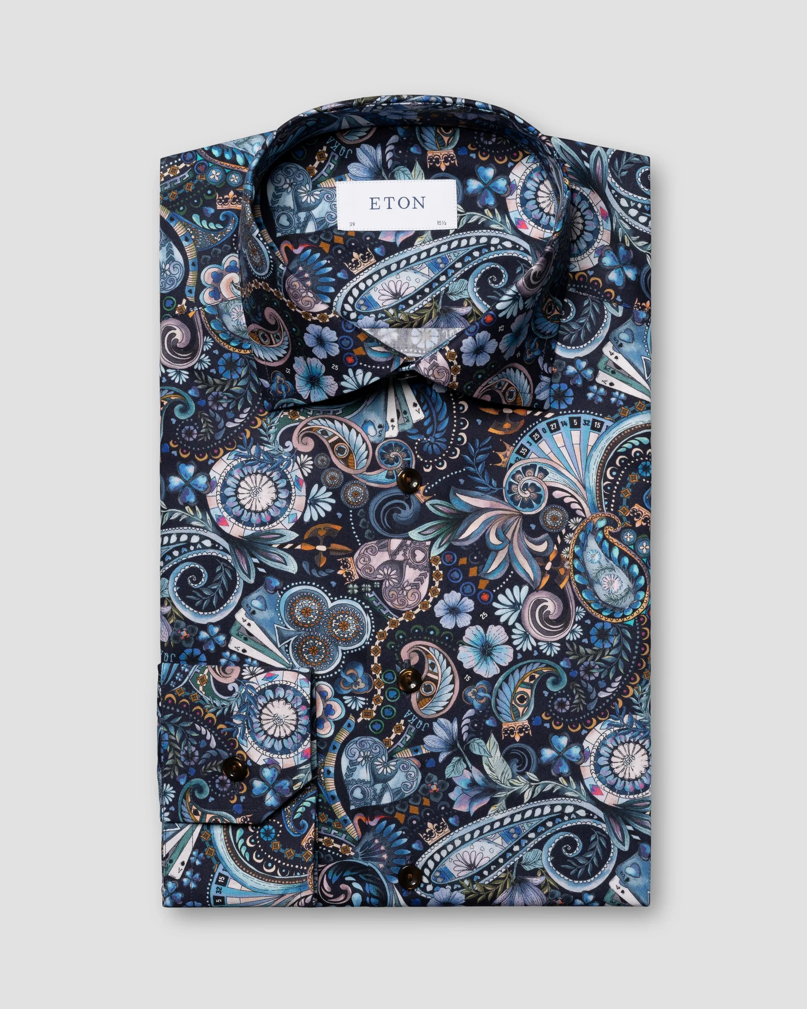 Eton - Chemise en Twill à Motif Signature