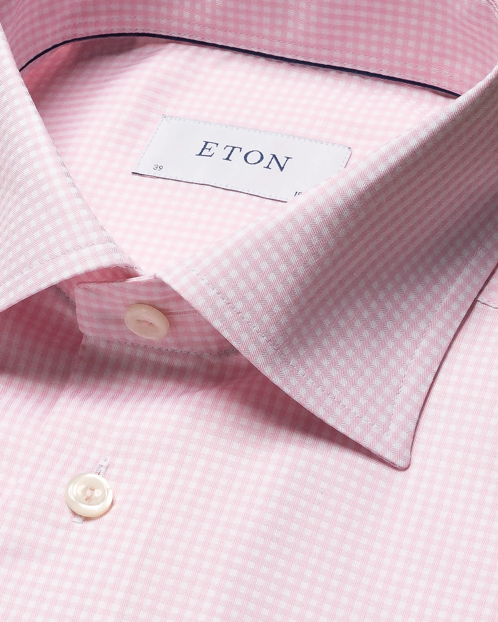 Eton - pink fine twill cut away single contemporary