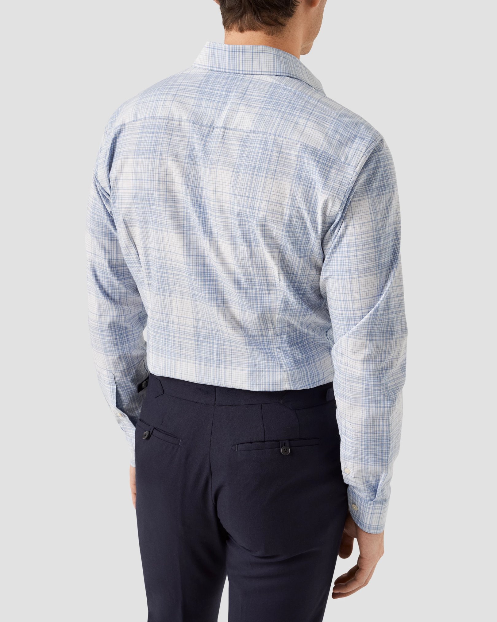 Eton - light blue twill melange