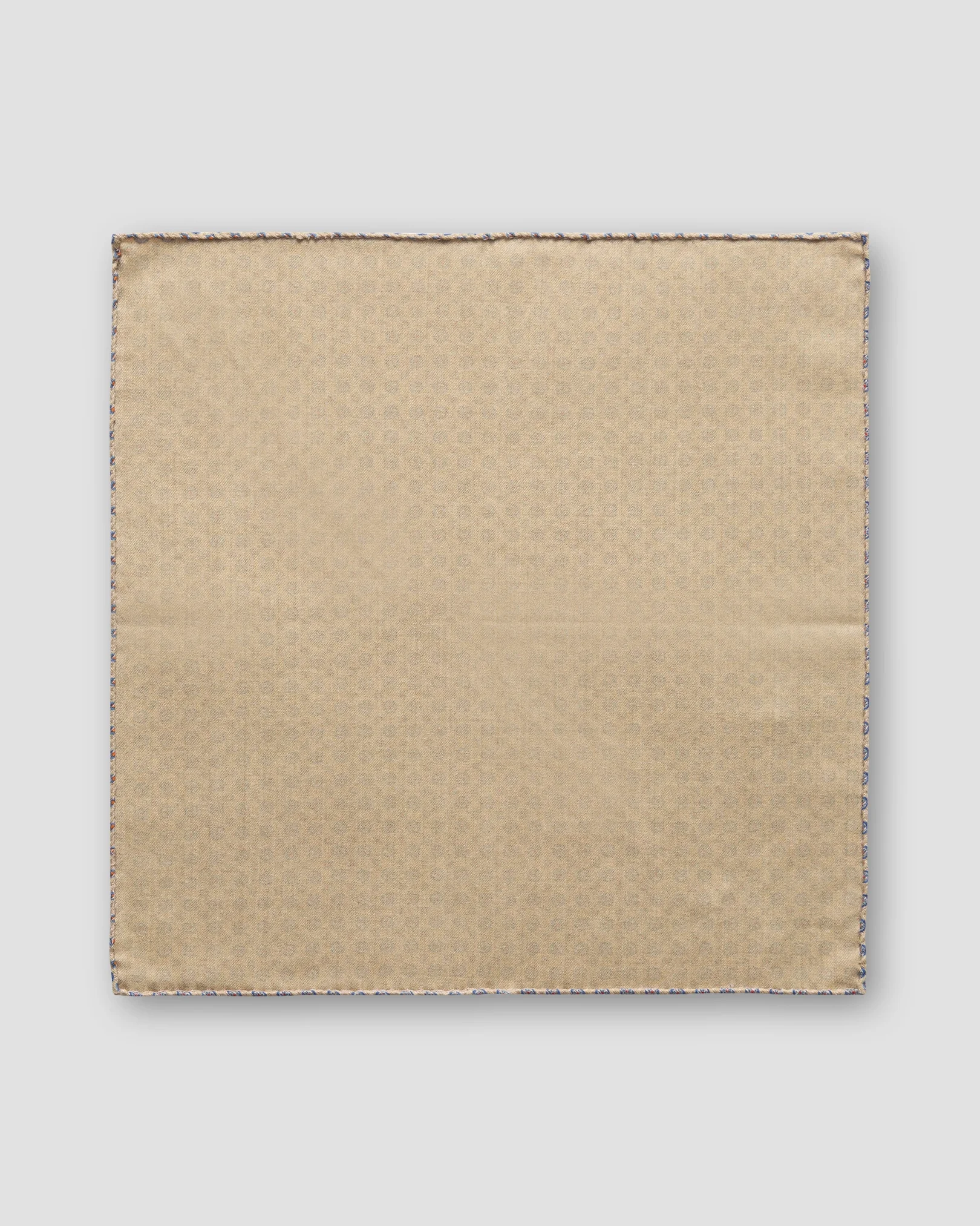 Eton - beige double sided wool pocket square