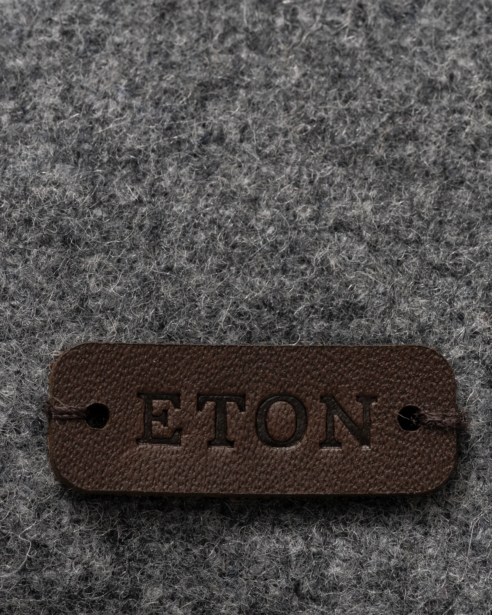 Eton - dark grey eton patch wool baseball cap