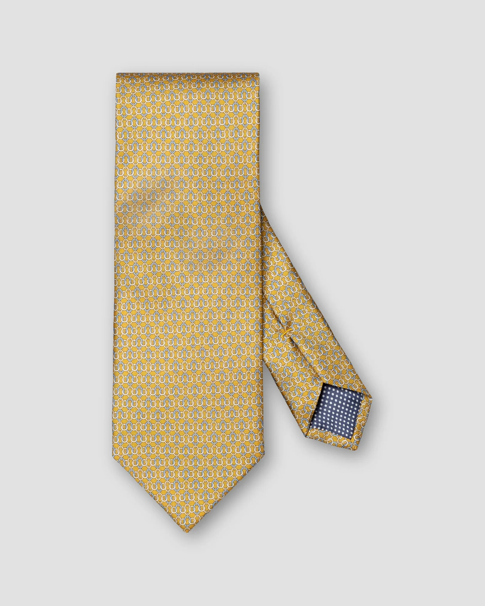 Eton - geometric print silk tie yellow 256