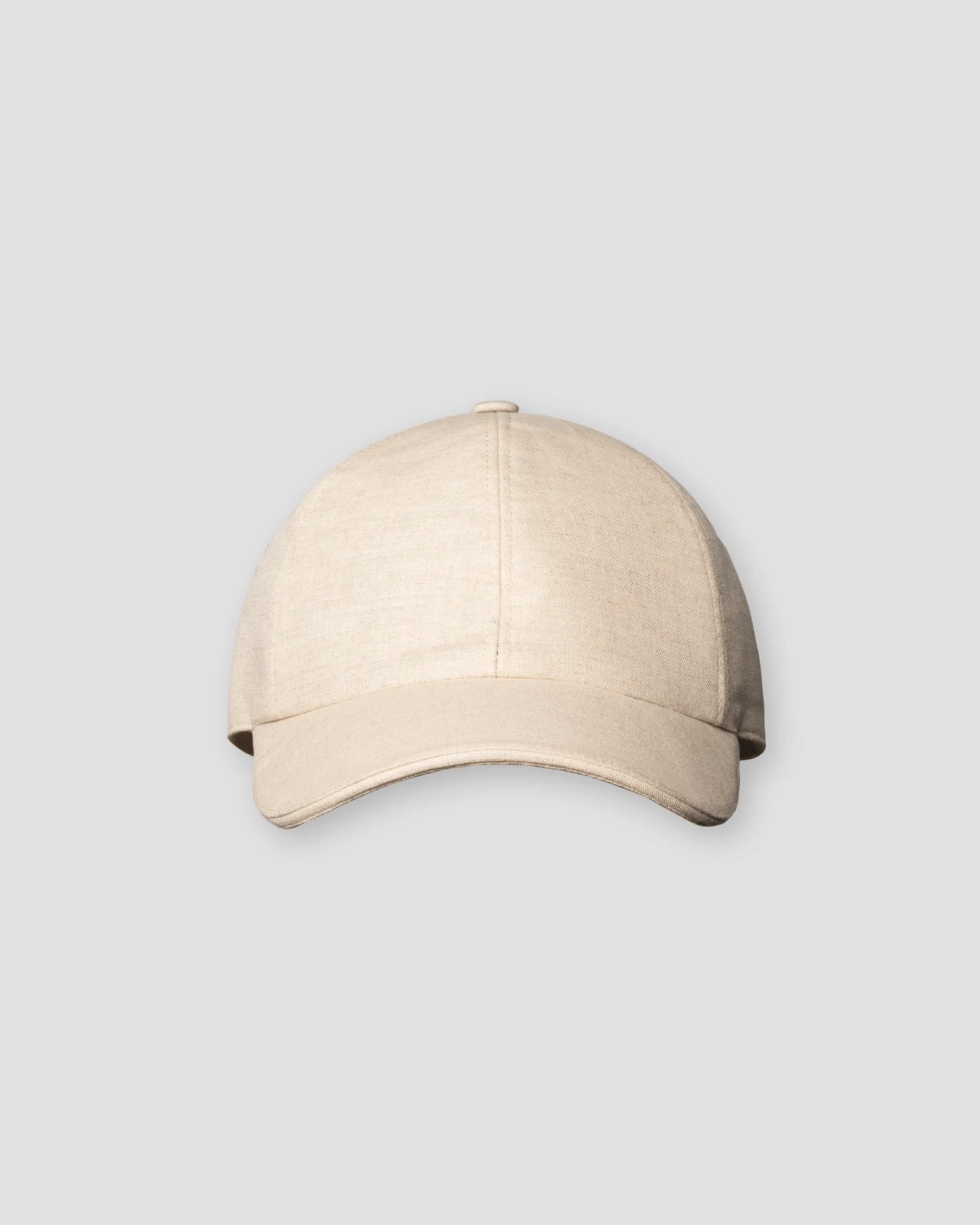Eton - linen baseball cap beige linen baseball cap