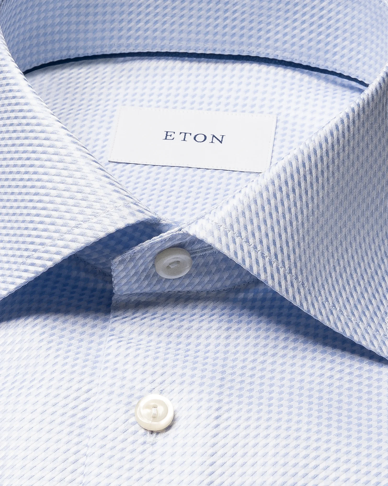 Eton - houndstooth king twill shirt