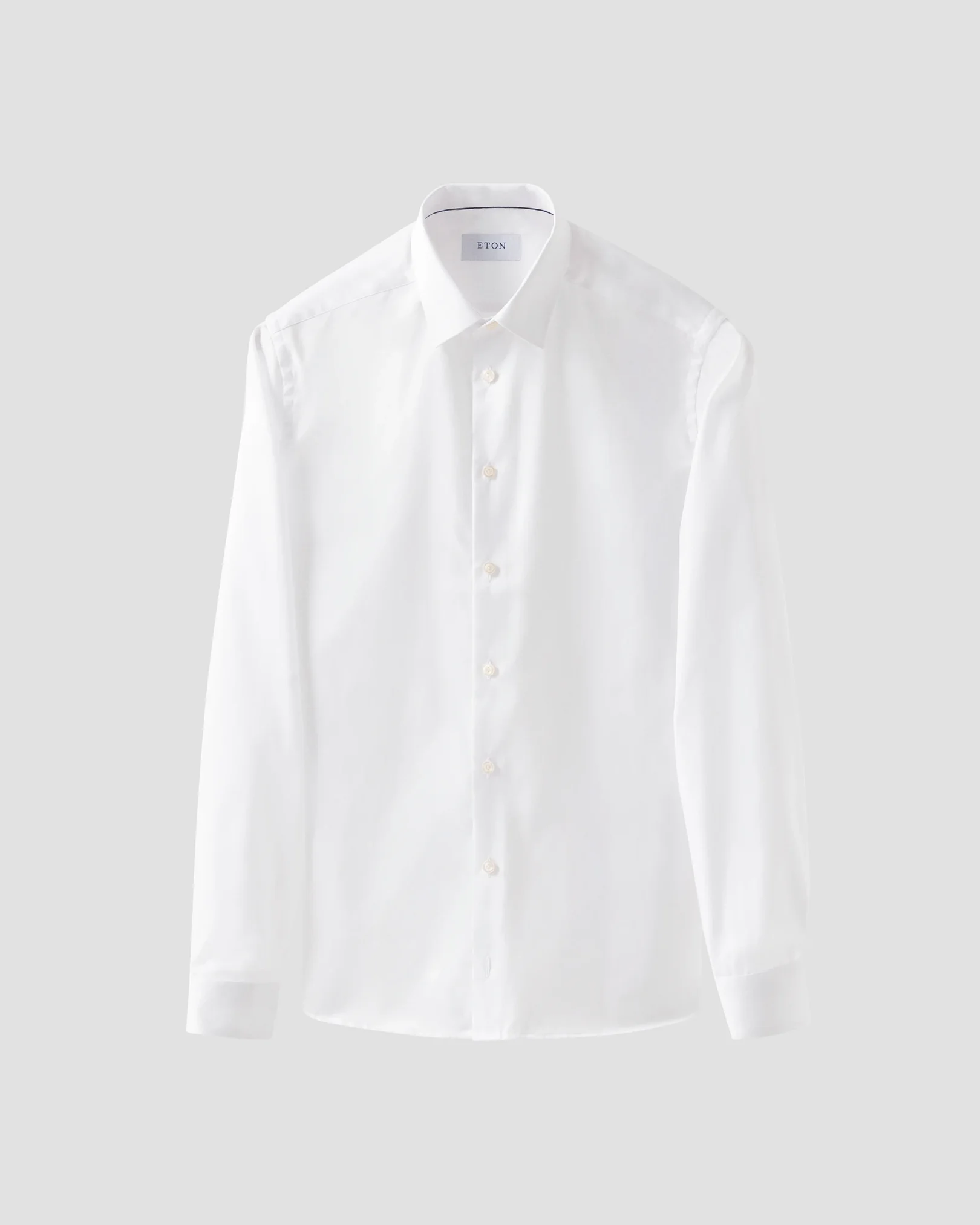 Eton - white solid twill shirt