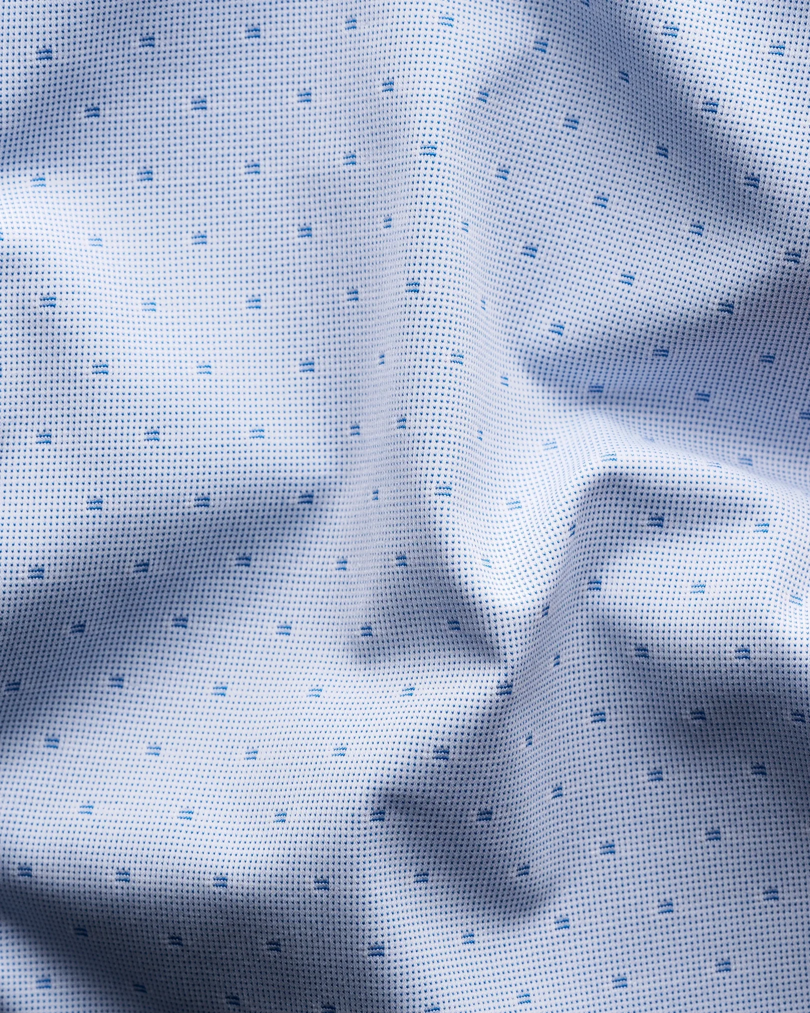 Eton - light blue fourway stretch shirt