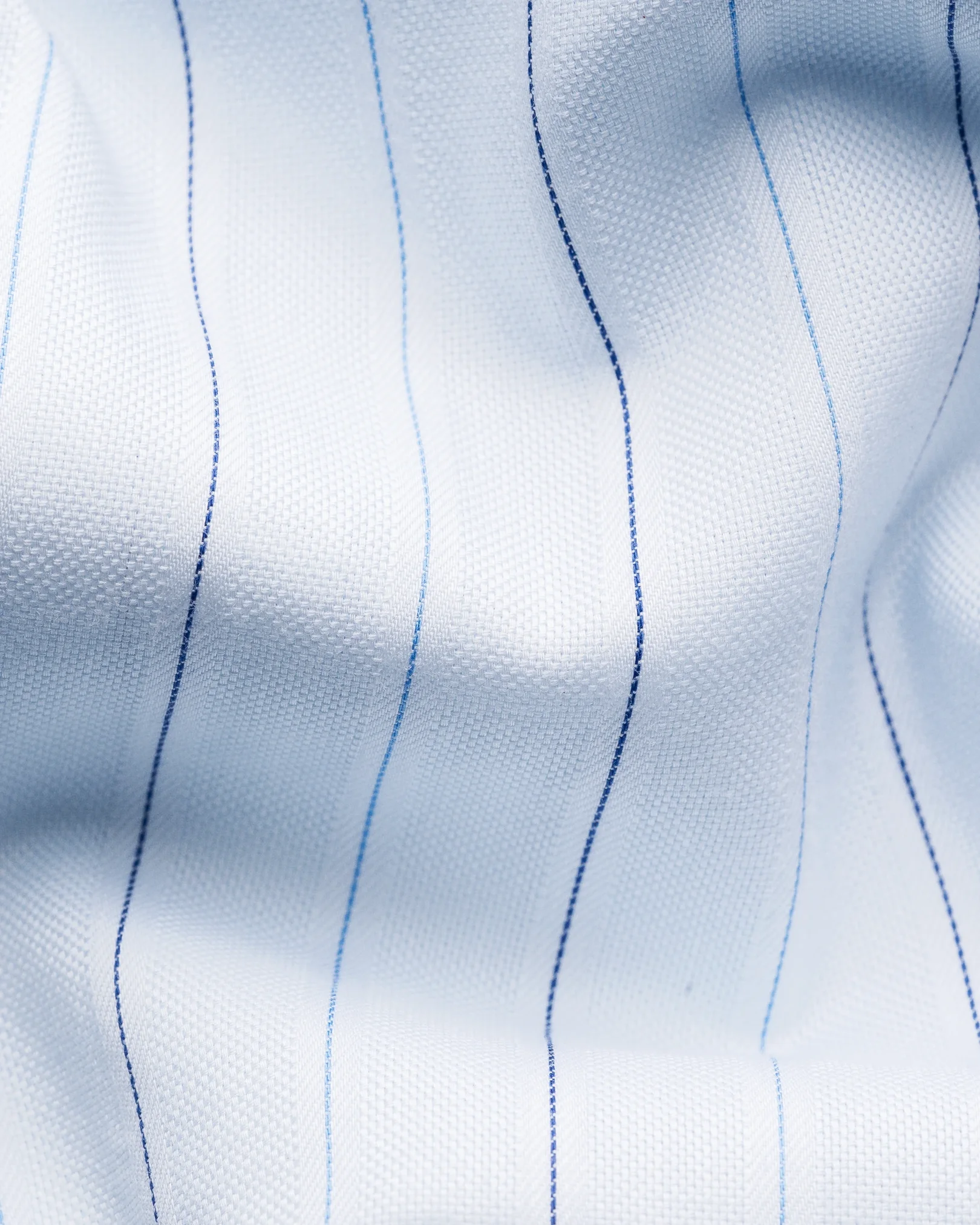 Eton - mid blue pin striped signature oxford shirt button down