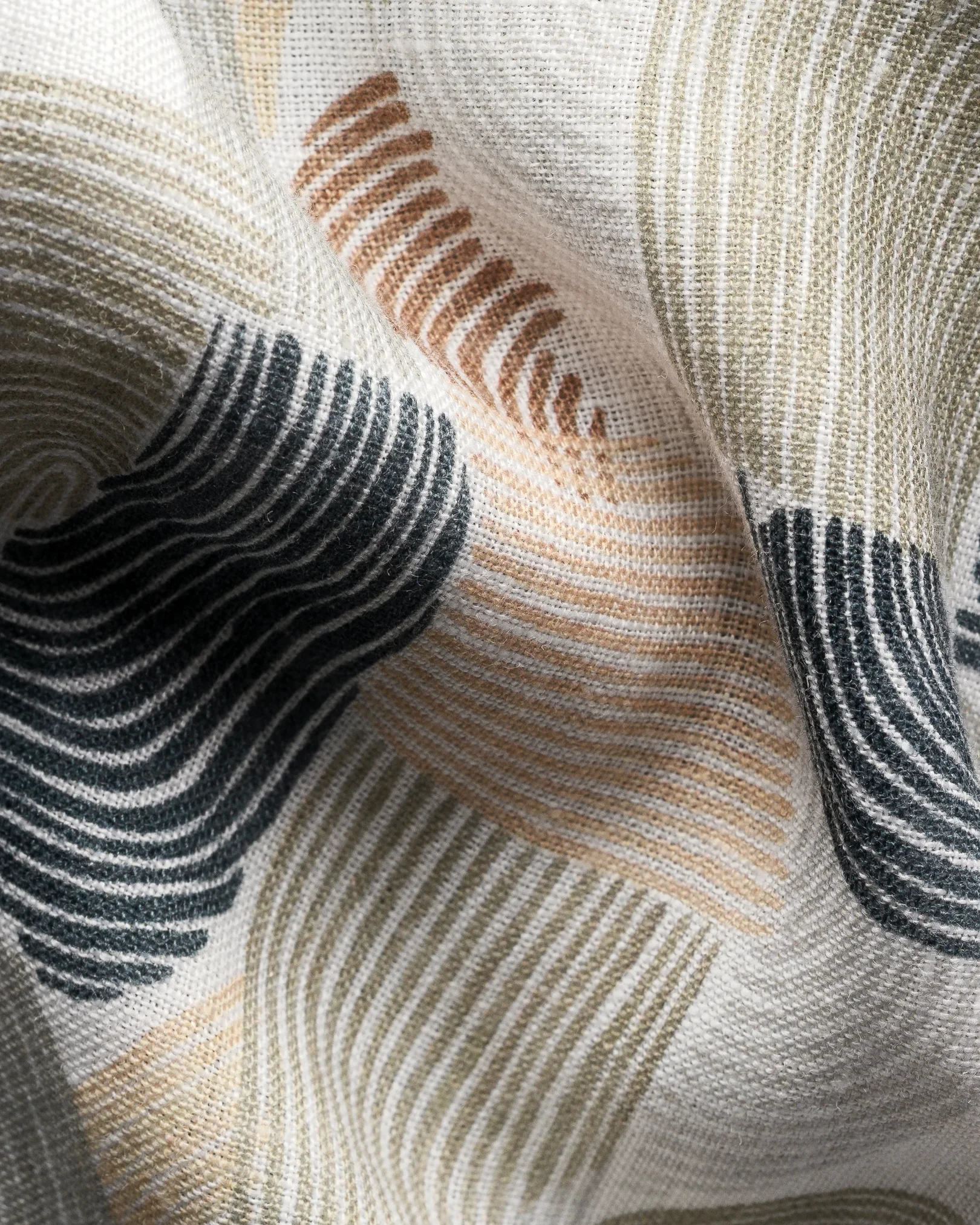 Eton - geometric print linen shirt