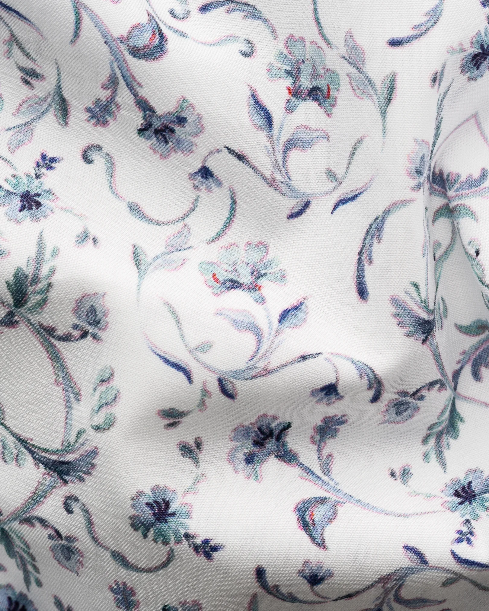 Eton - floral fine twill shirt cut away single slim