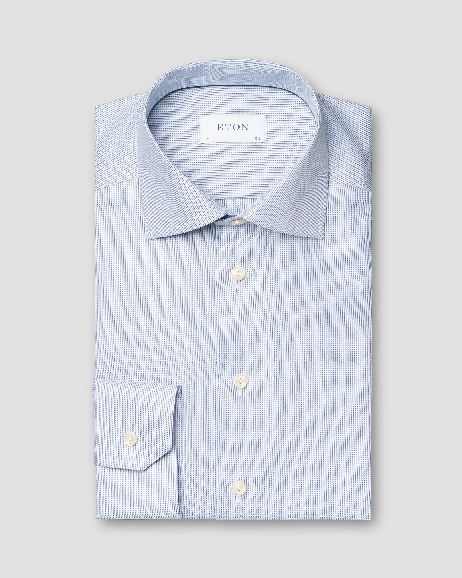 Eton - Dark blue Cotton lyocell Shirt