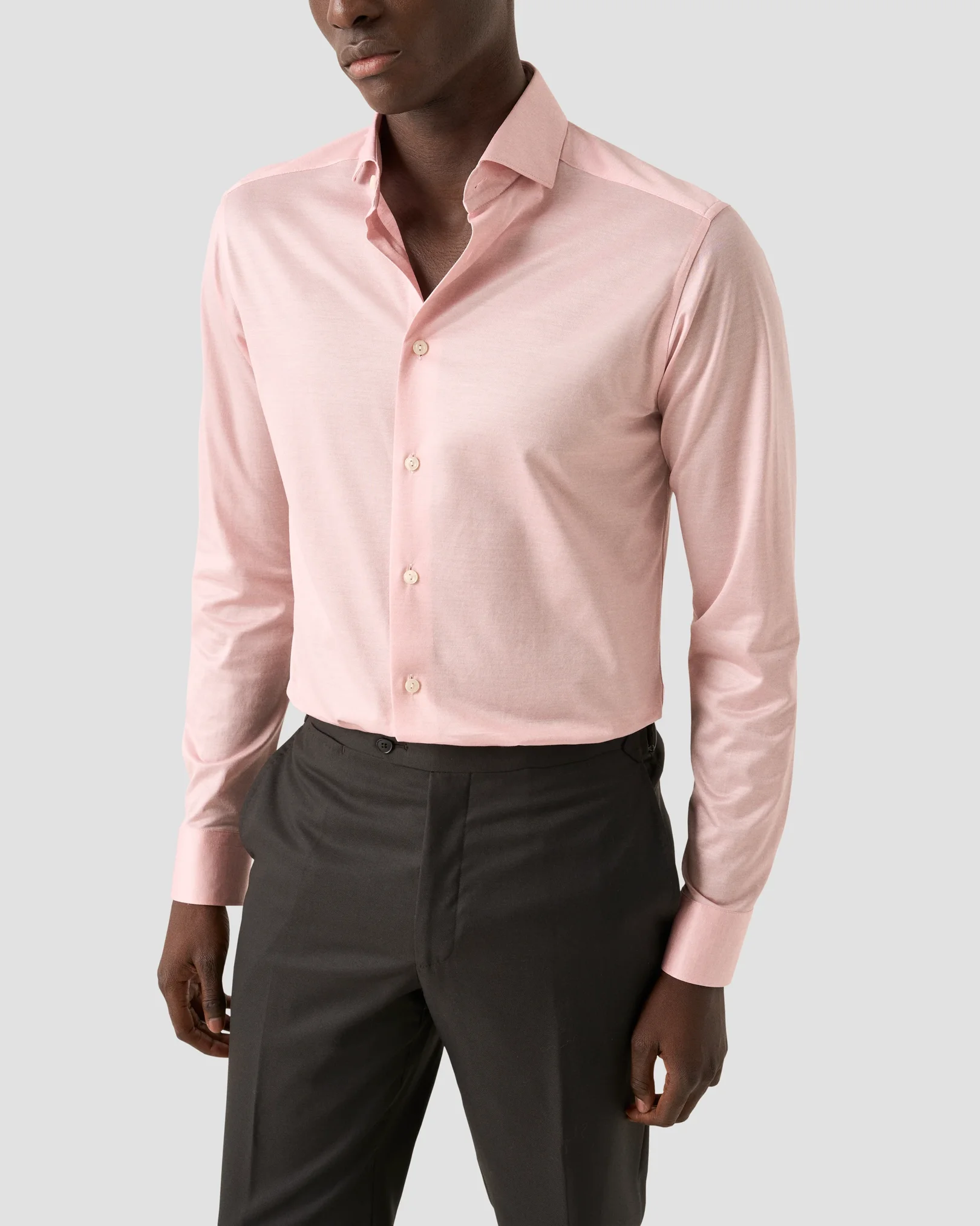 Eton - pink filo di scozia oxford shirt