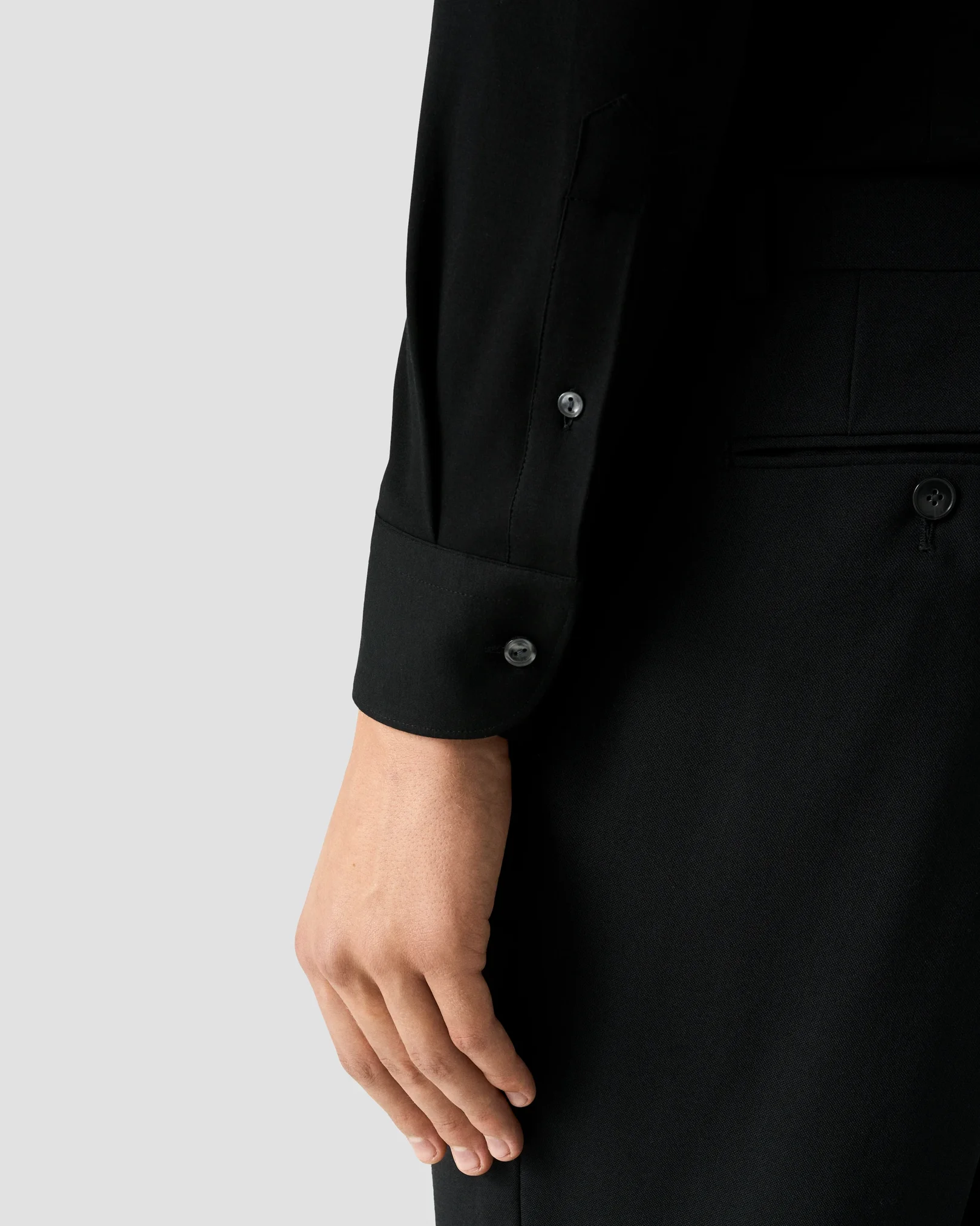Eton - Solid Cotton Four-Way Stretch Shirt