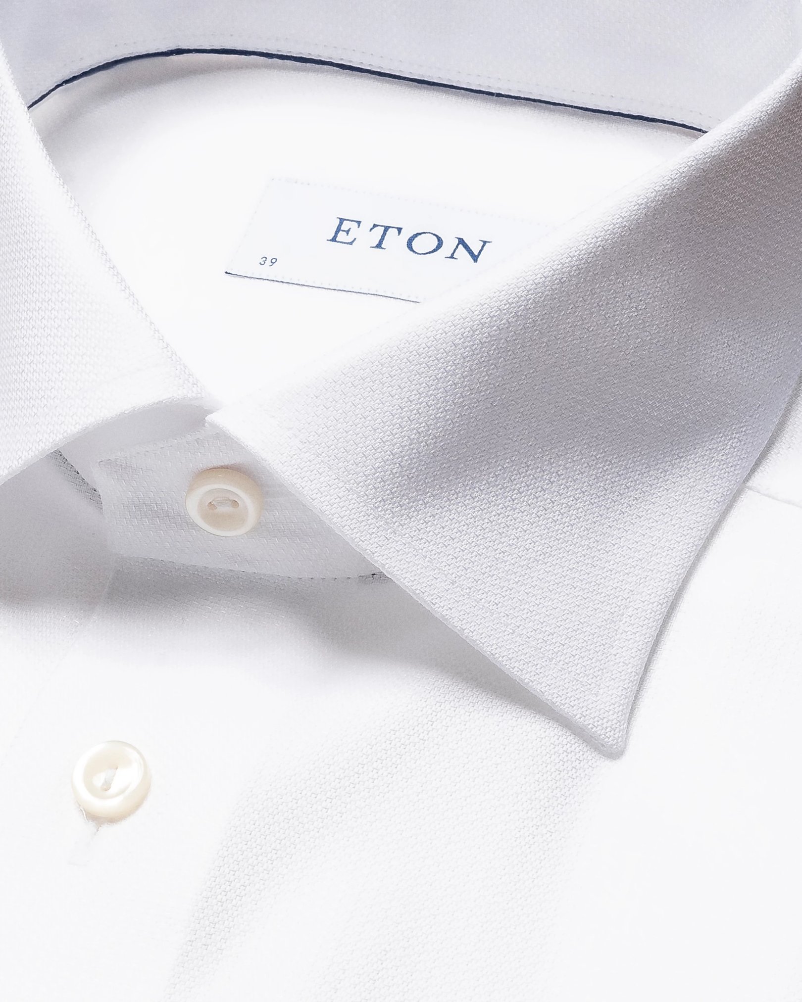 Eton - solid white cotton lyocel