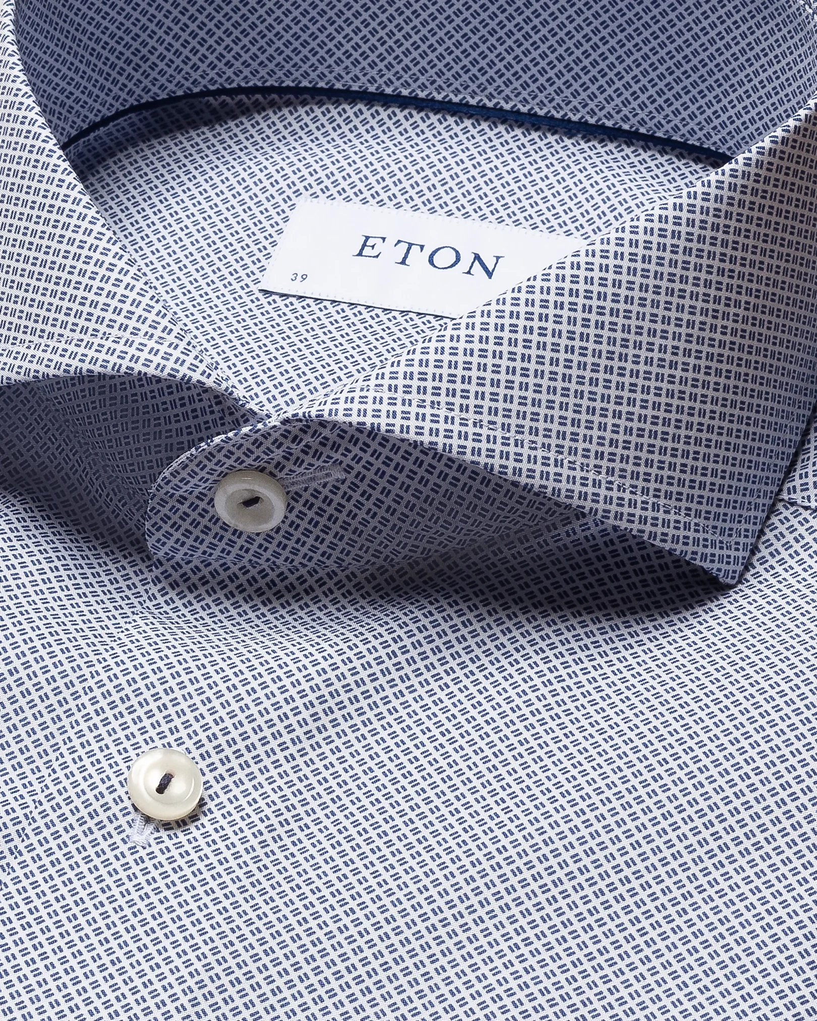 Eton - navy blue poplin cut away