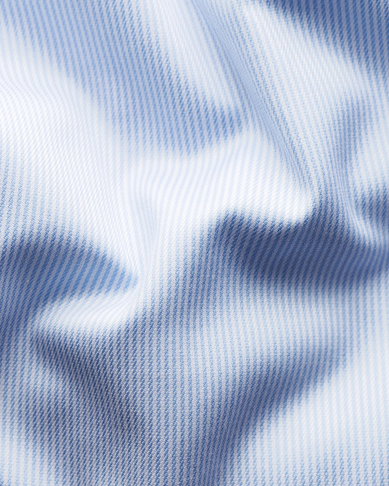 Eton - light blue striped stretch twill shirt extra long sleeves