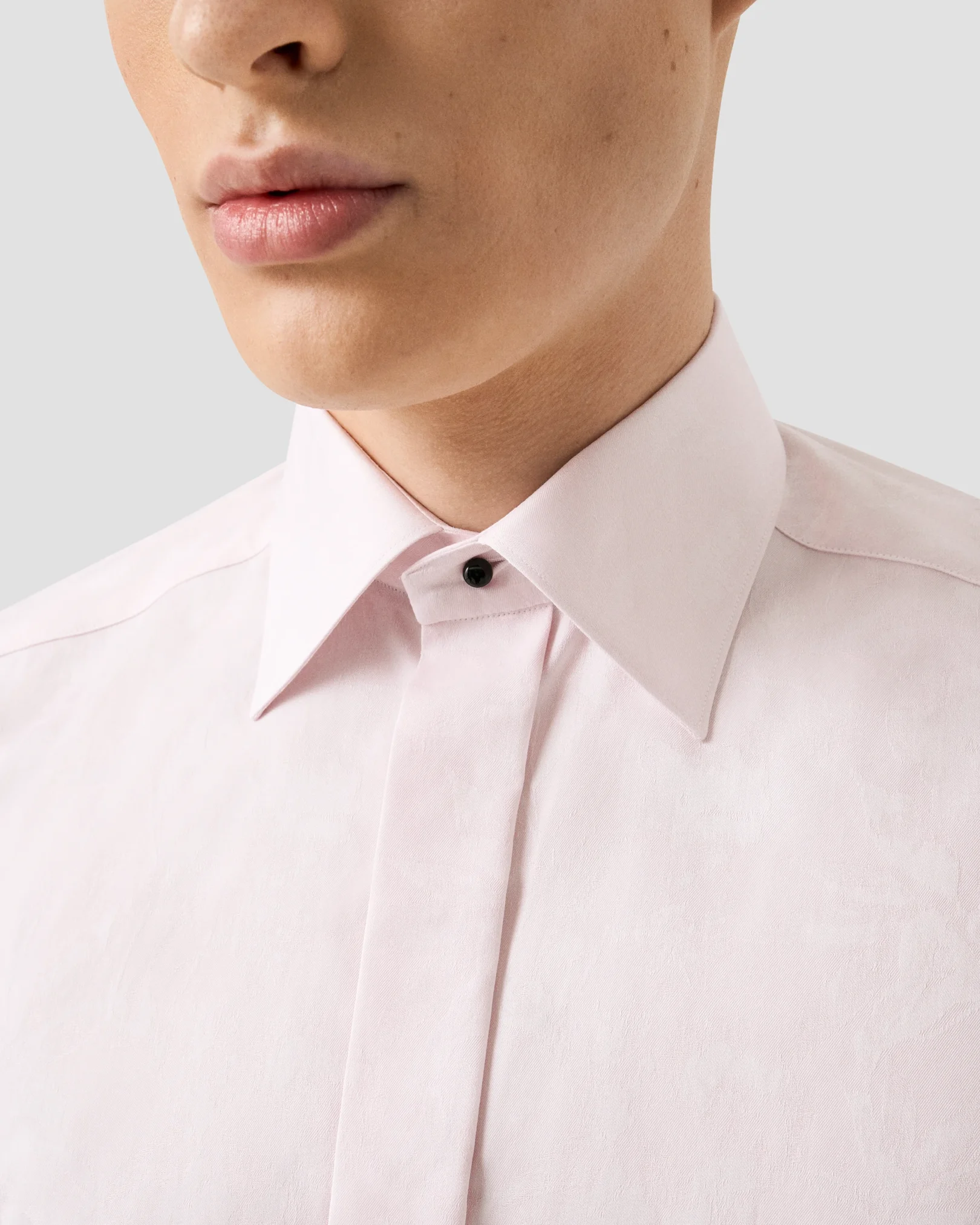 Eton - pink floral jacquard shirt