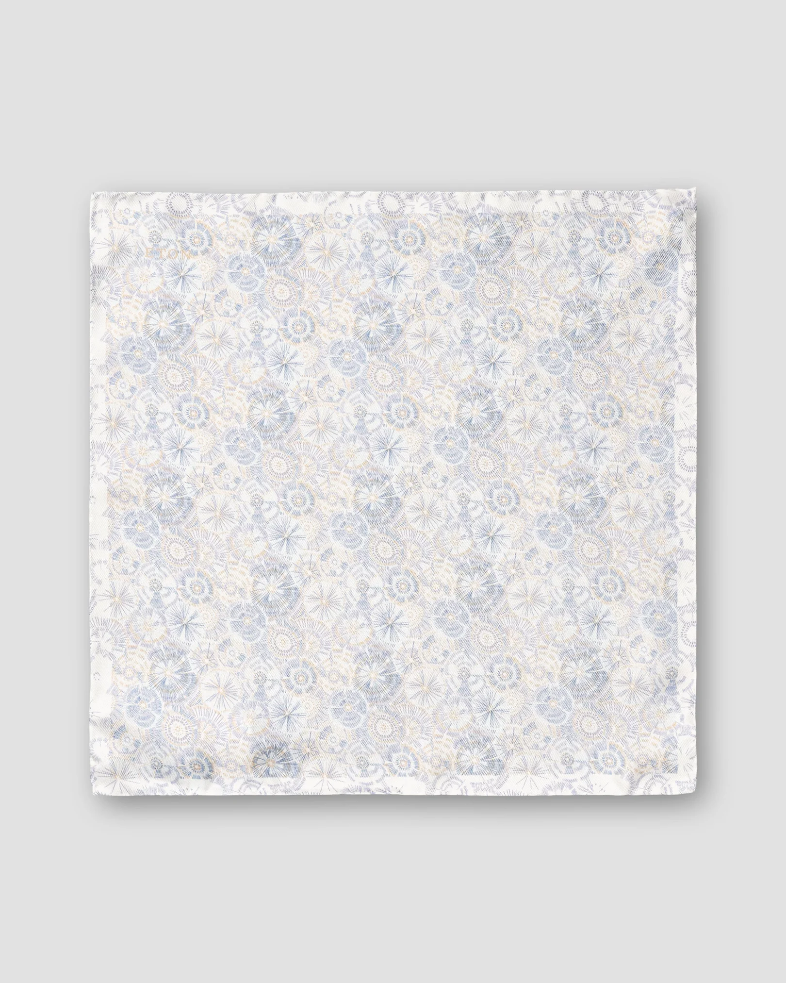 Eton - white motif silk pocket square