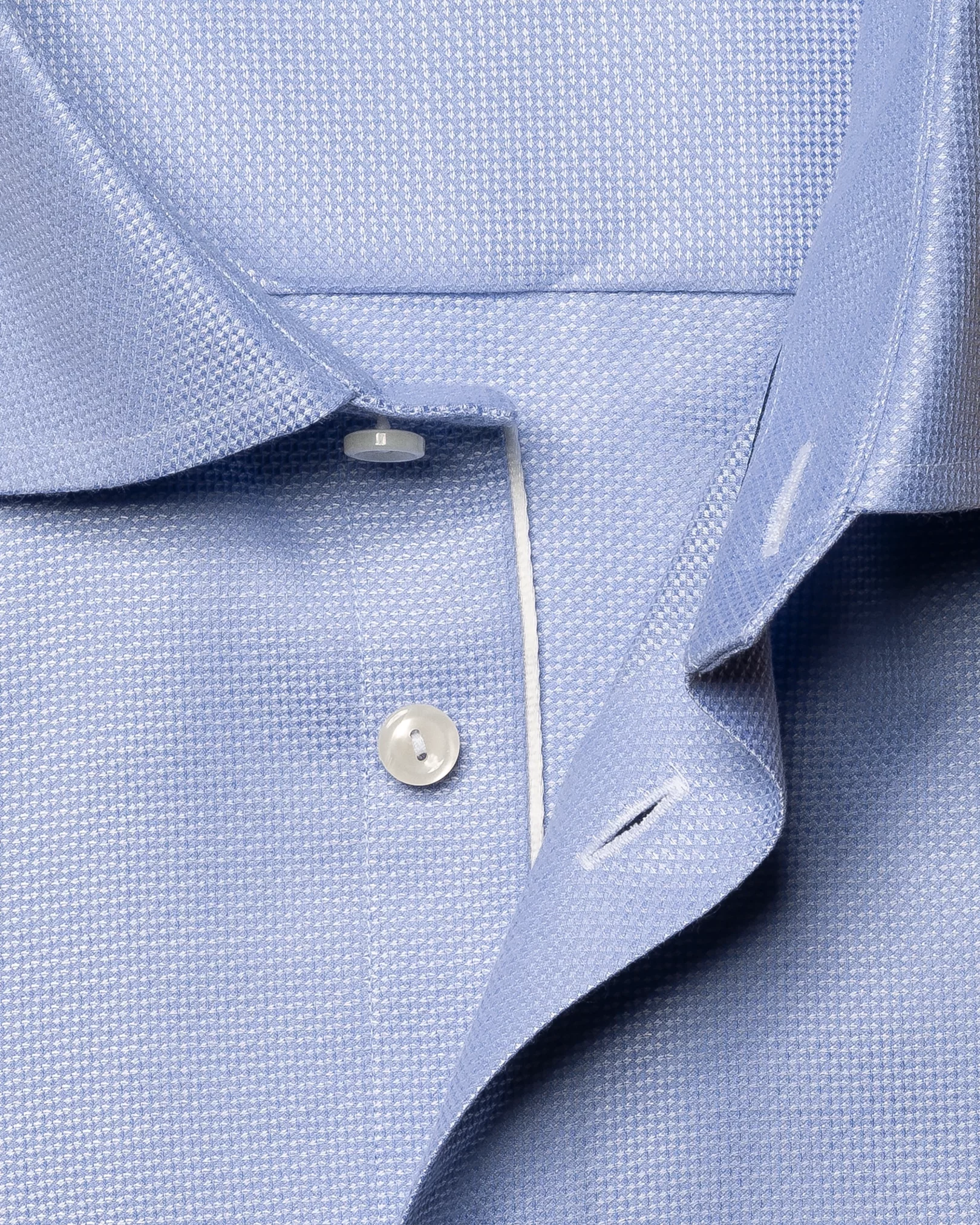 Light Blue Cotton & TENCEL™ Lyocell Stretch Shirt - Eton