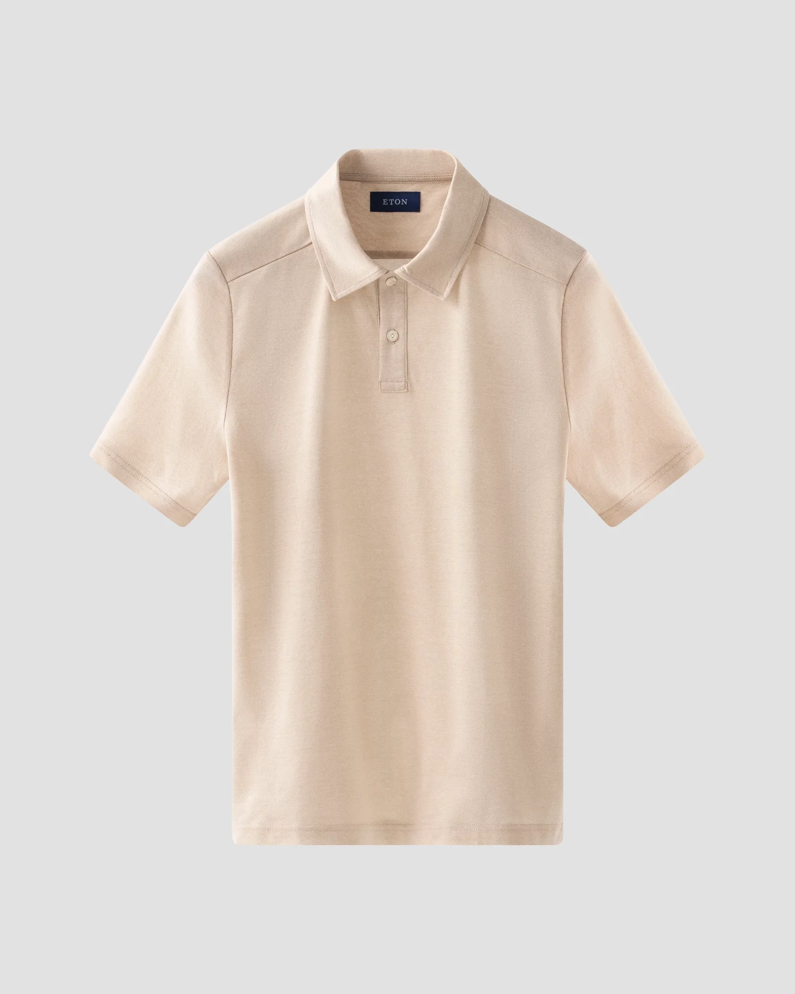 Eton - Beige Oxford Piqué Polo Shirt