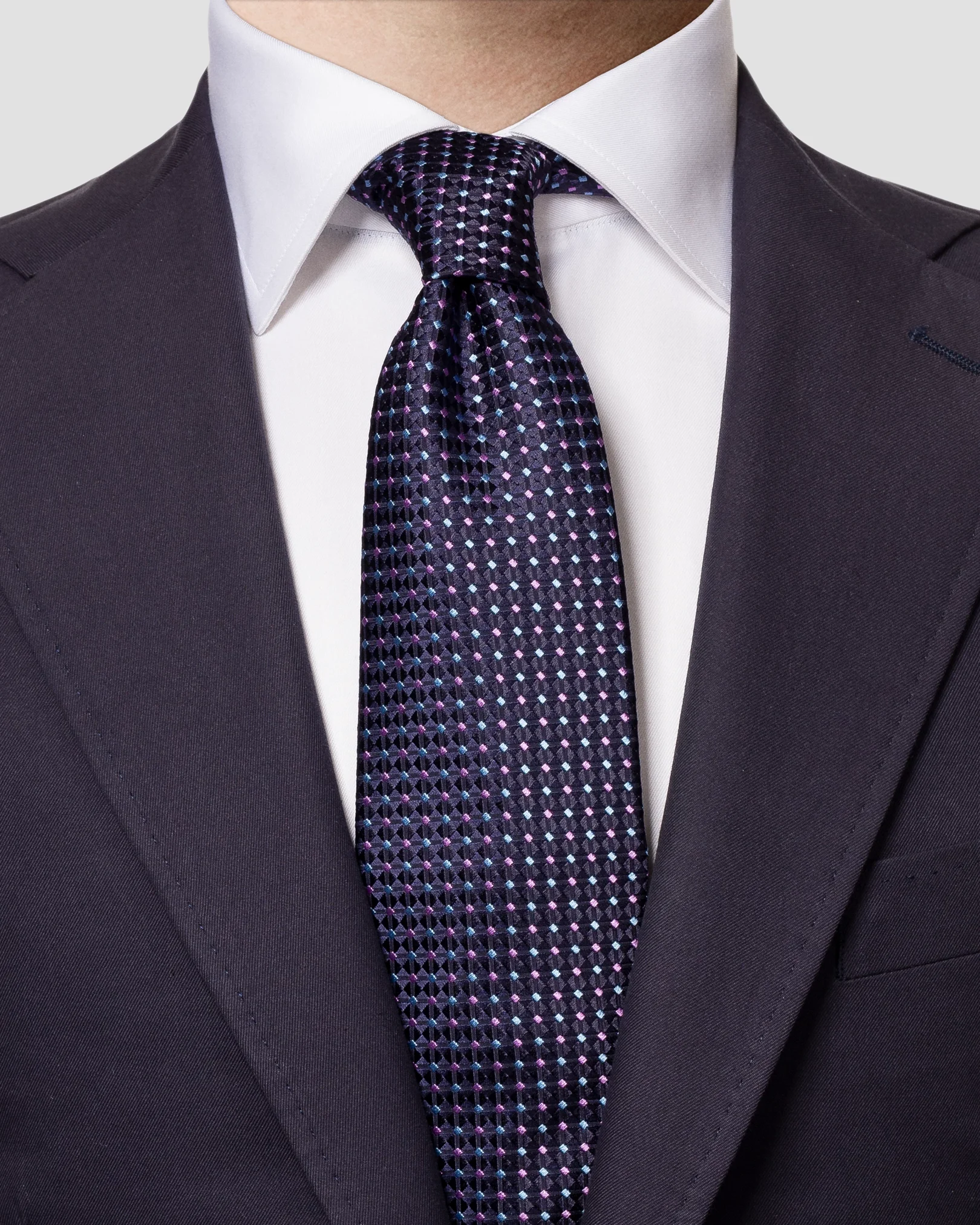 Eton - navy tie af
