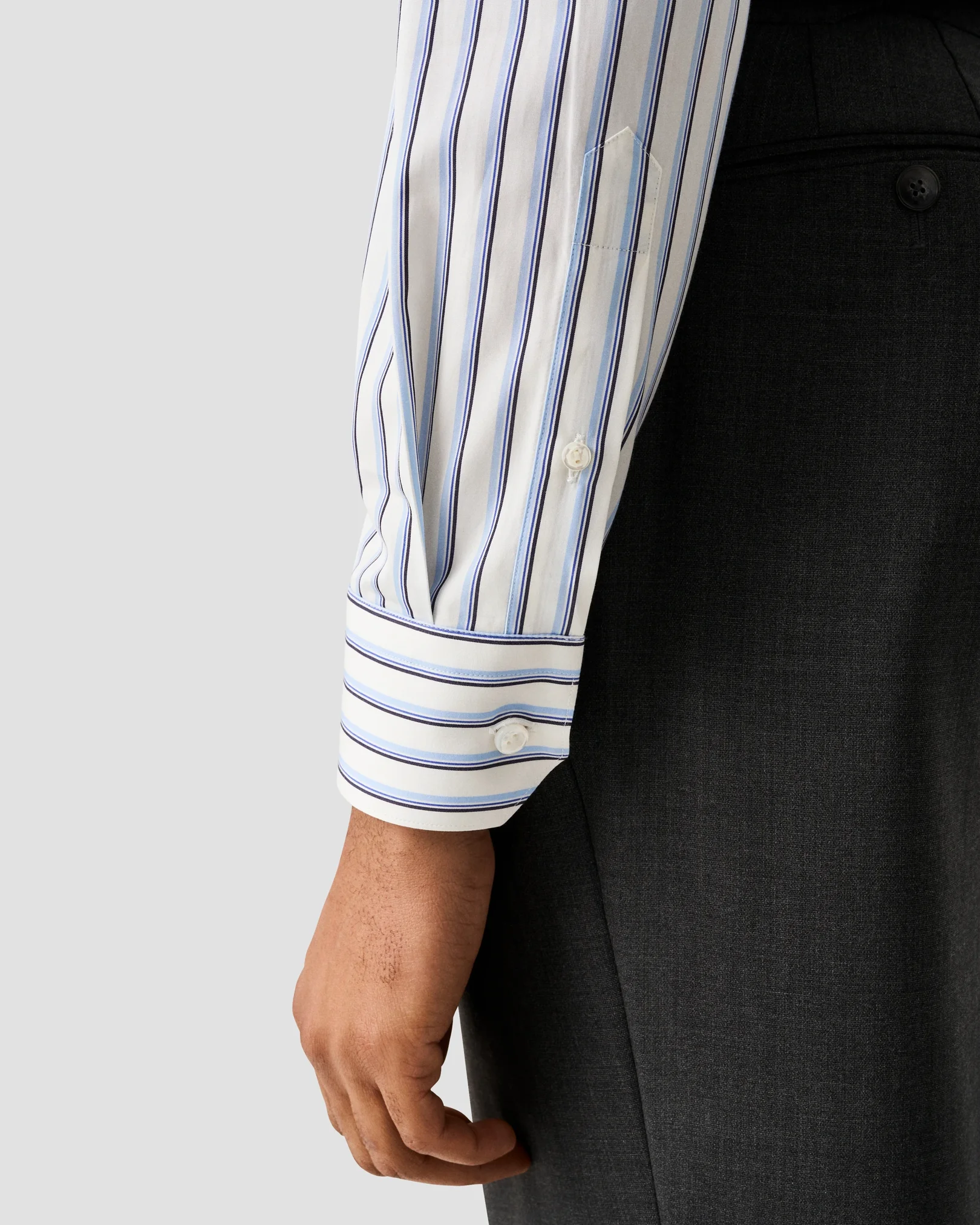 Eton - Striped Supima 120 Poplin Shirt