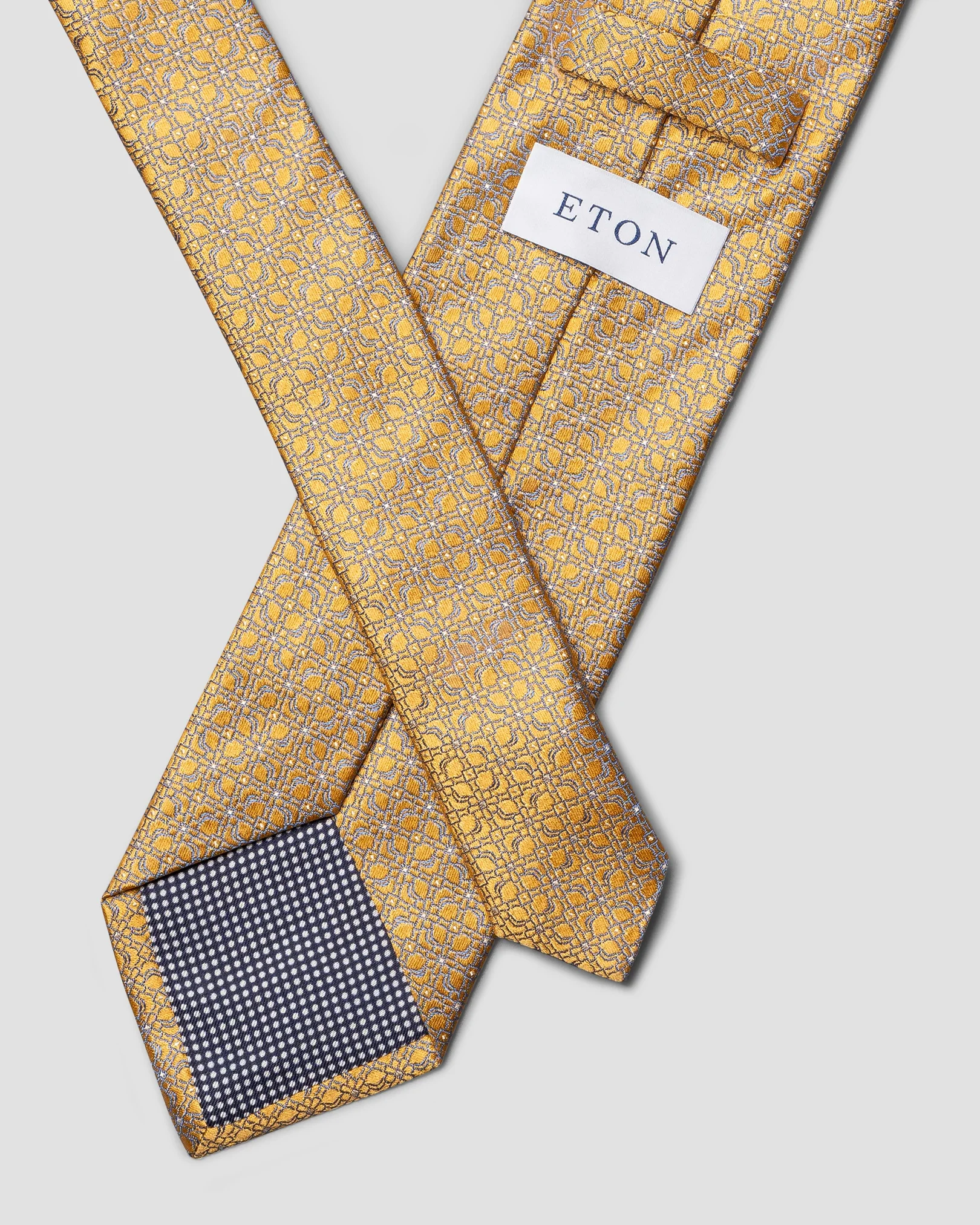 Eton - yellow floral woven silk