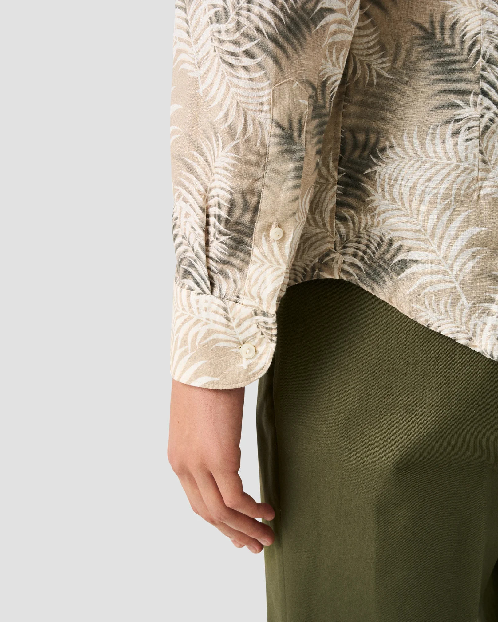 Eton - Motif Linen Shirt
