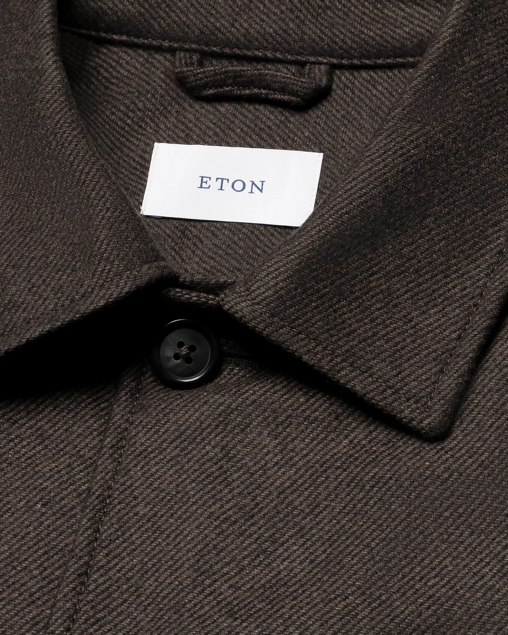 Eton - dark brown wool cashmere two pocket jacket